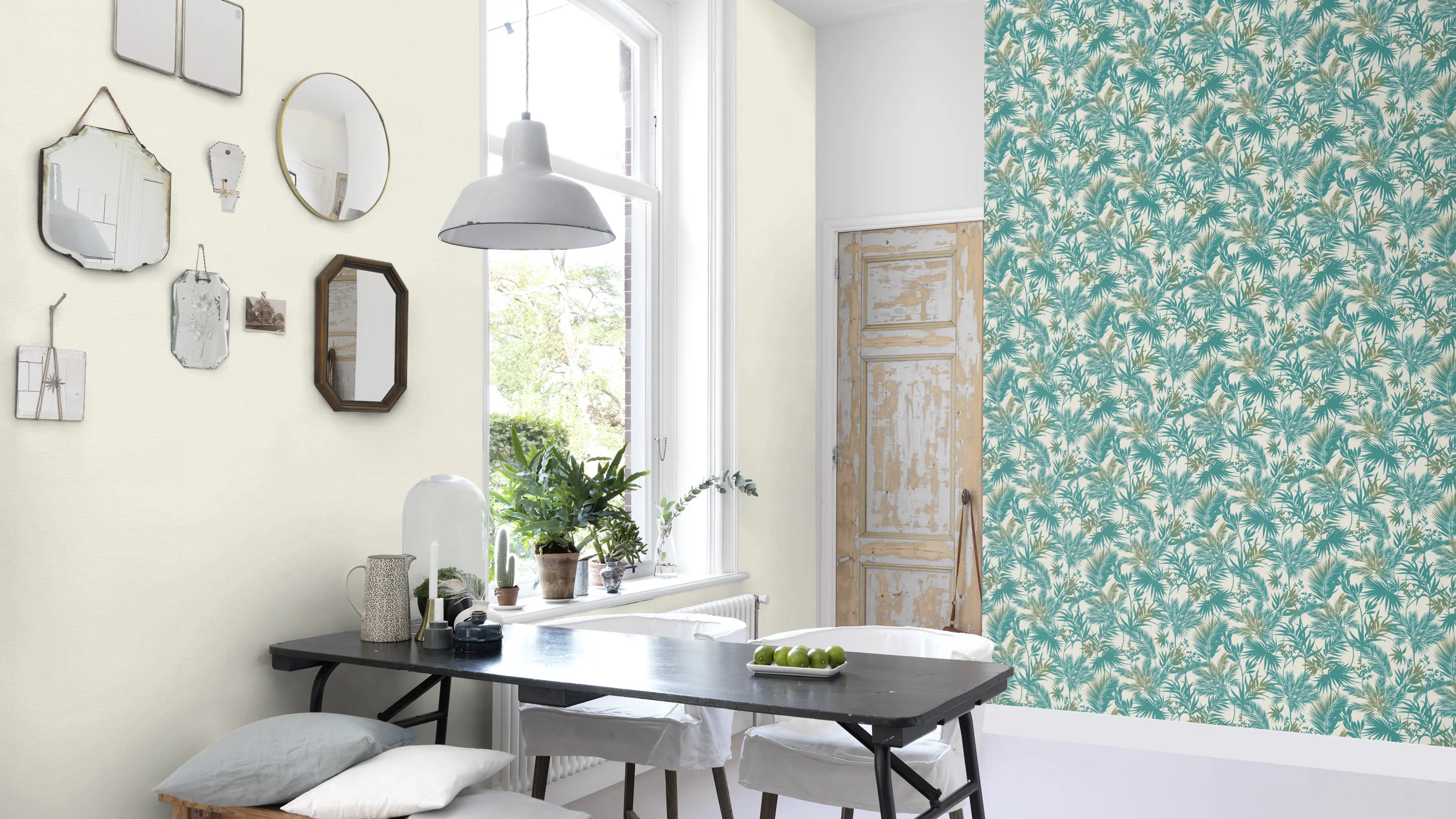 Rasch Vliestapete 704112 Kalahari Blatt tropic grün 10,05 x 0,53 m