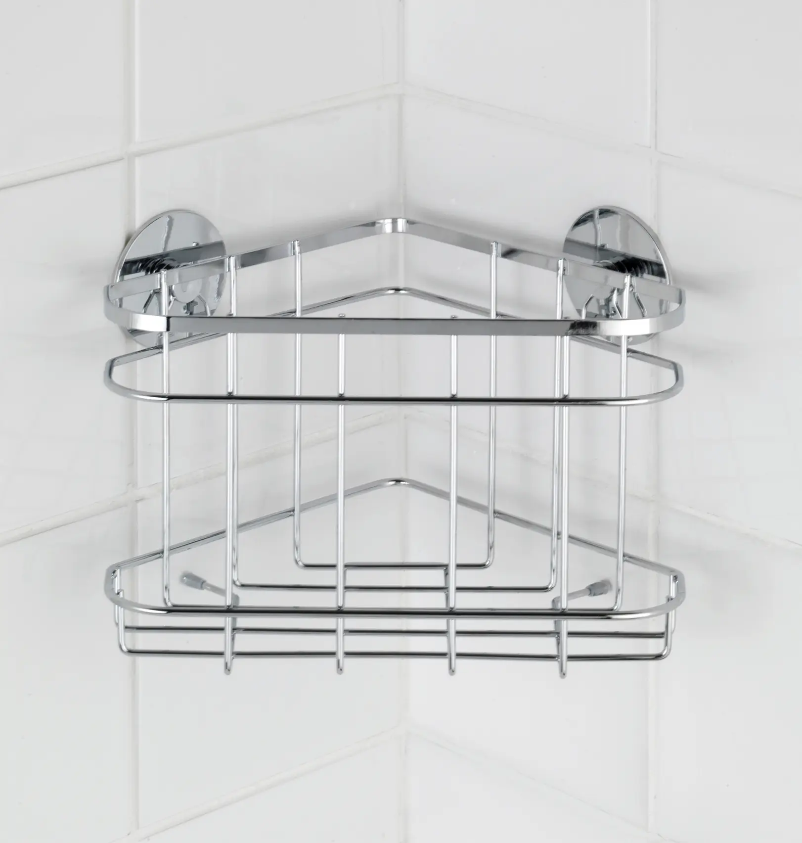 Wenko Eckablage Edelstahl, Turbo-Loc