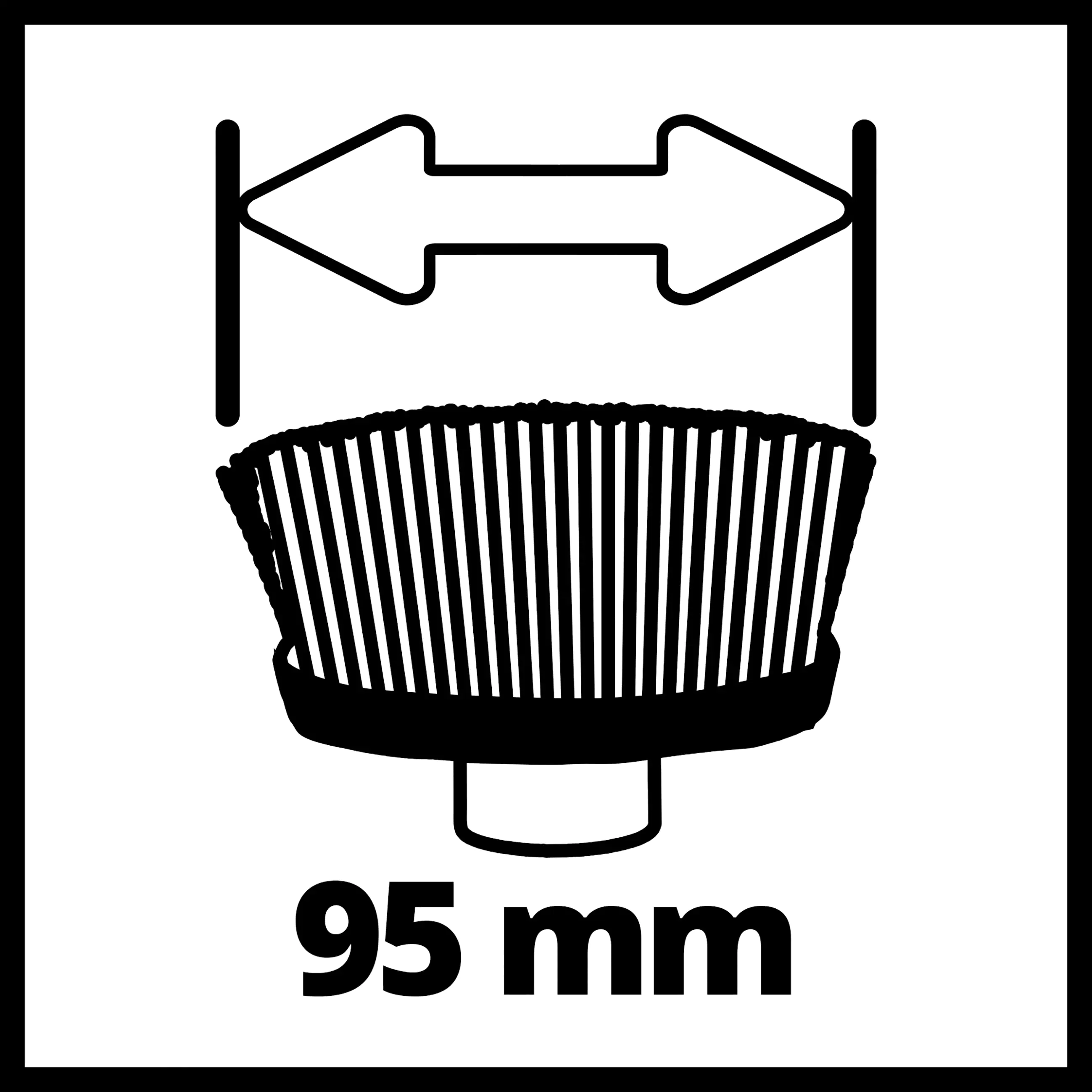 Einhell Oberflächenbürsten-Aufsatz Ultra 95/25 Einhell Oberflächenbürsten-Aufsatz Ultra 95/25