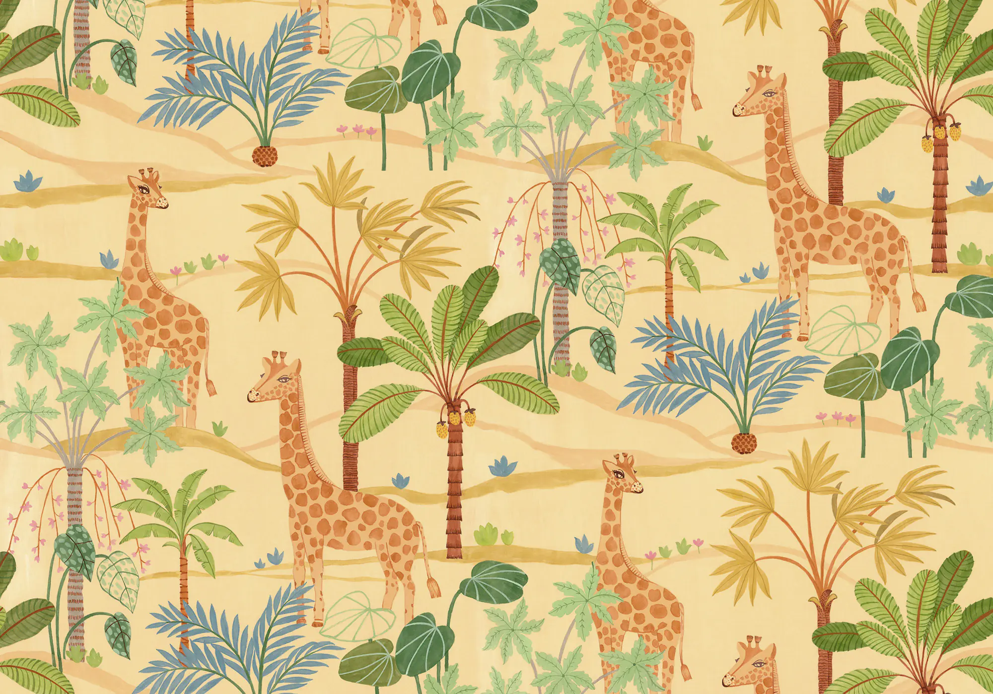 Komar Vlies Fototapete Giraffe Crew 400 x 280 cm 