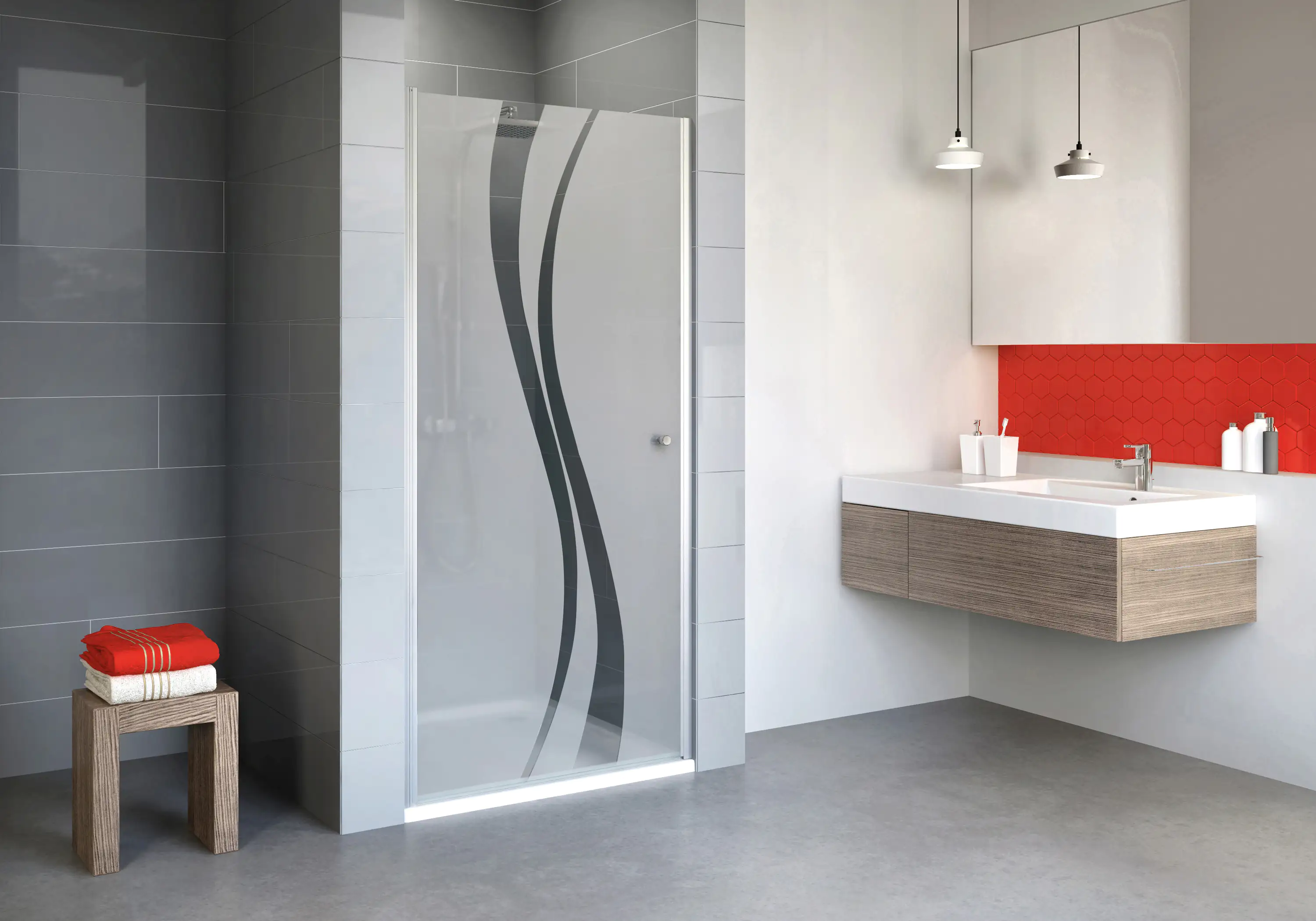 Schulte Nische Drehtür 90 x 192 cm Alexa Style 2.0