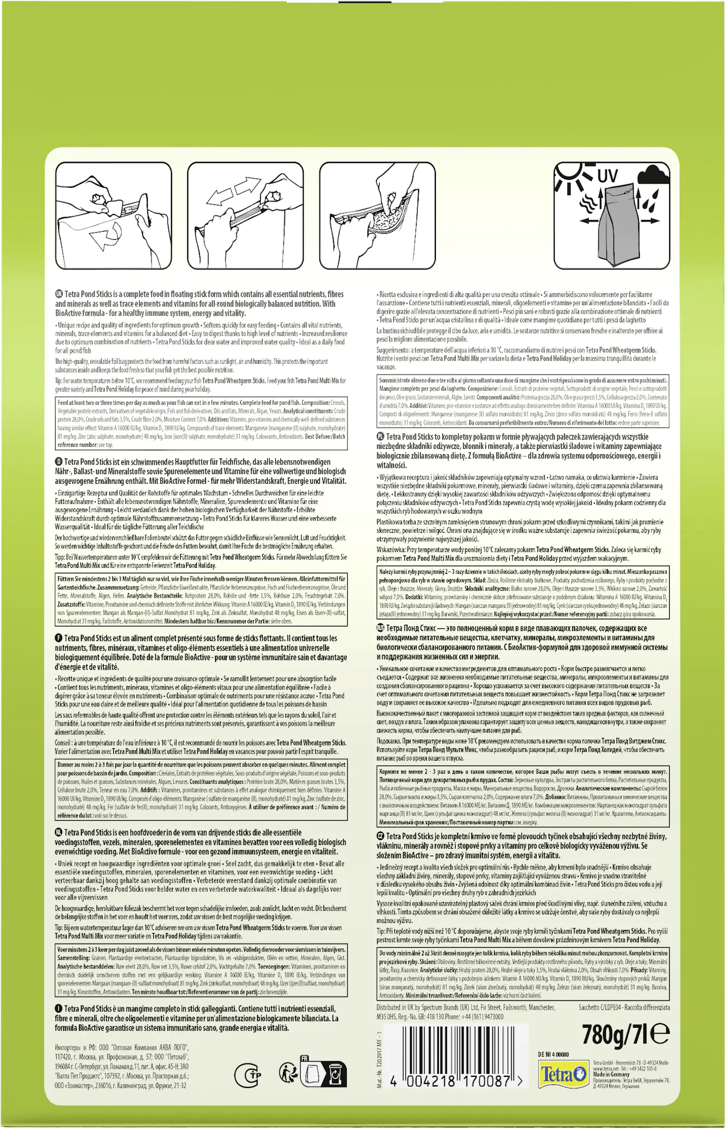 Tetra Pond Sticks 7 L