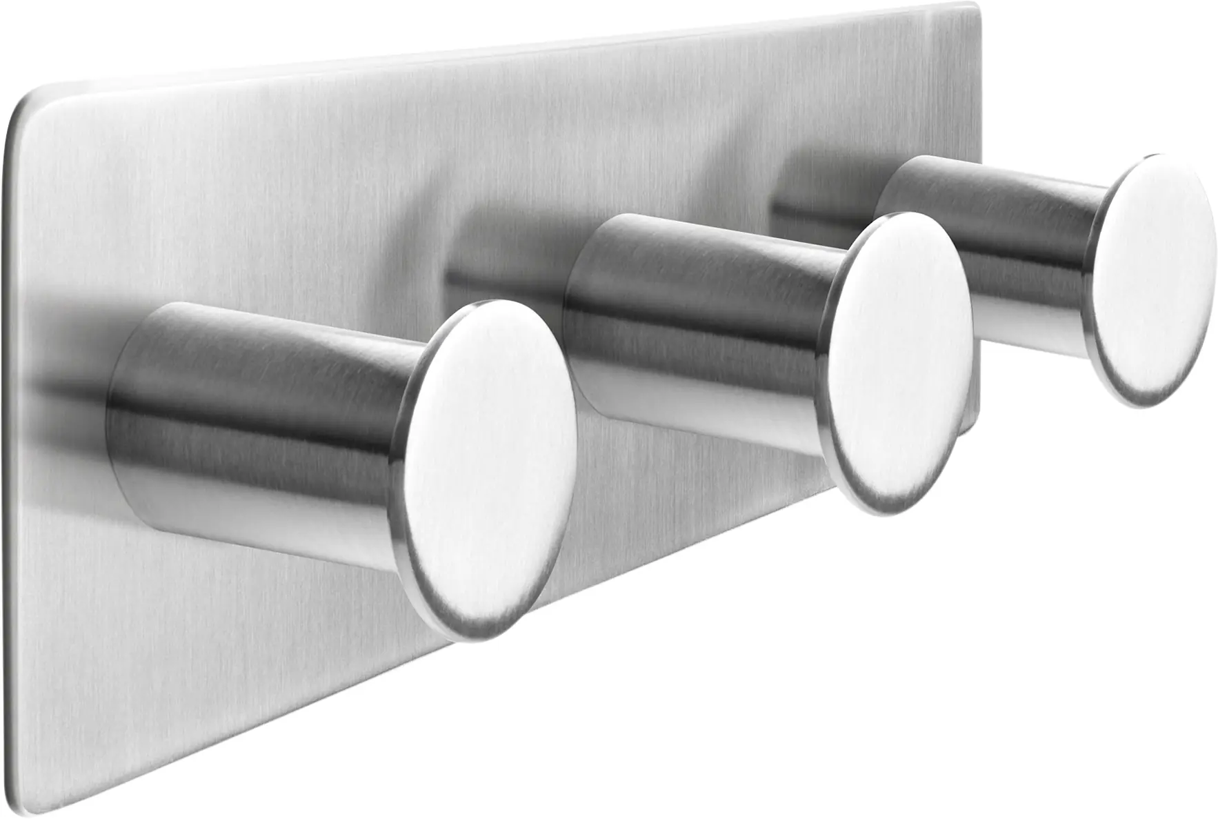 tesa Powerbutton Hakenleiste Classic Edelstahl, chrom, rostfrei