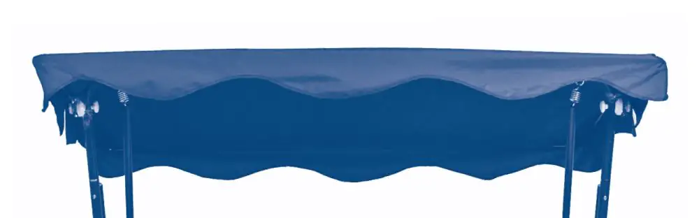 GO-DE Hollywoodschaukel Dachauflage blau