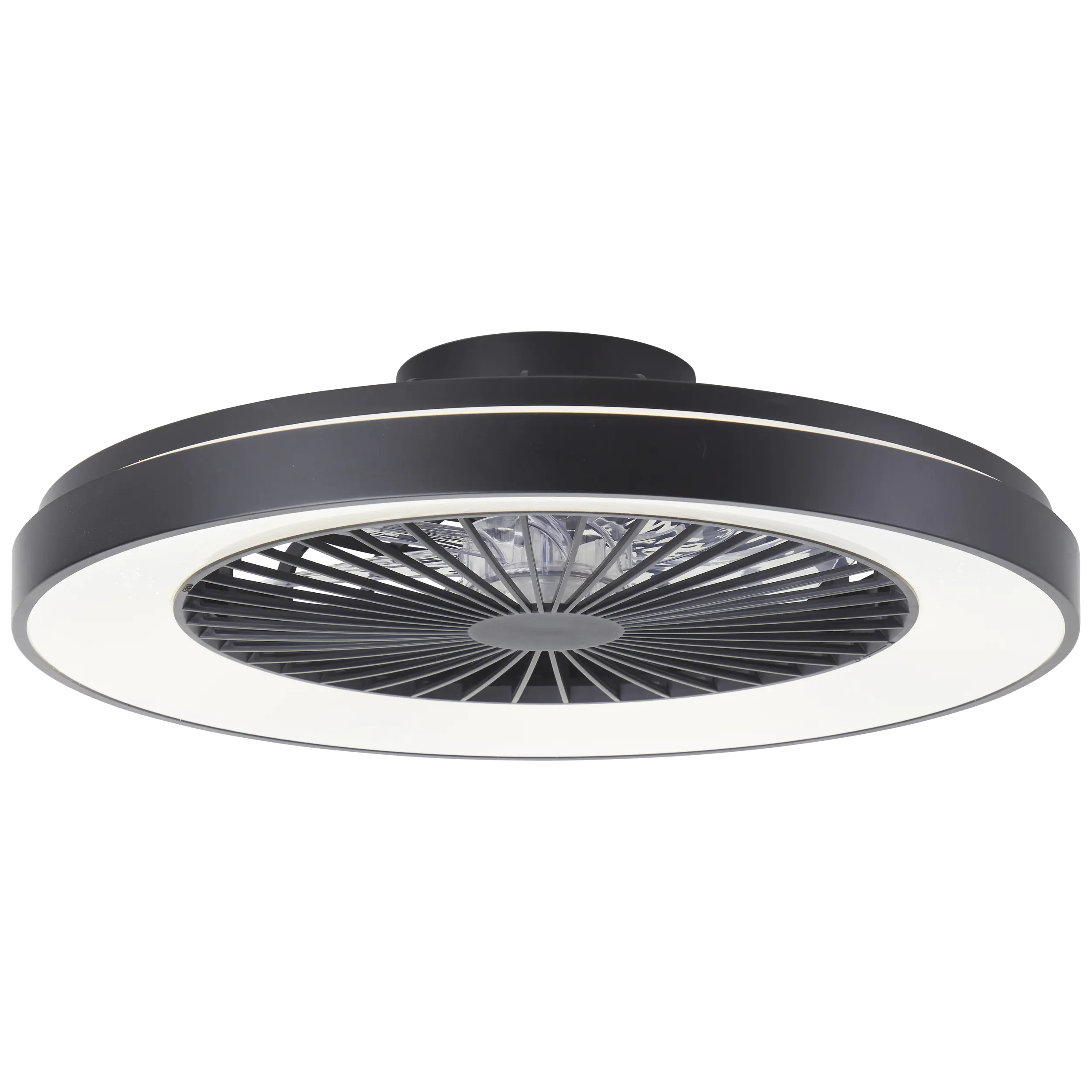 Brilliant LED Deckenleuchte mit Ventilator Mazzaro Ø 58 cm 55 W schwarz Brilliant LED Deckenleuchte mit Ventilator Mazzaro Ø 58 cm 55 W schwarz