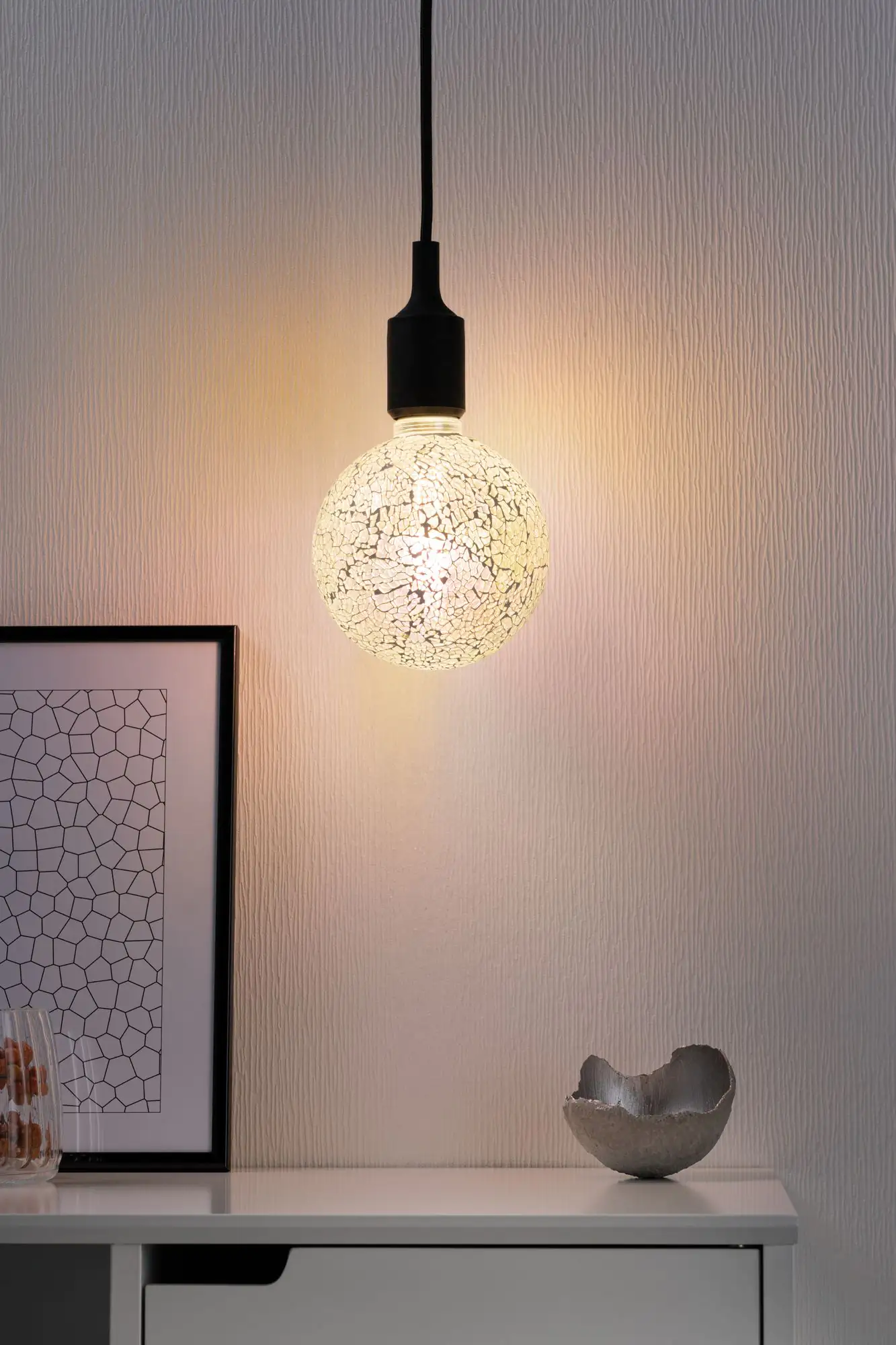 4000870287453_4 Paulmann LED Miracle Mosaic G125 weiß E 27 5 W 2.700 K dimmbar