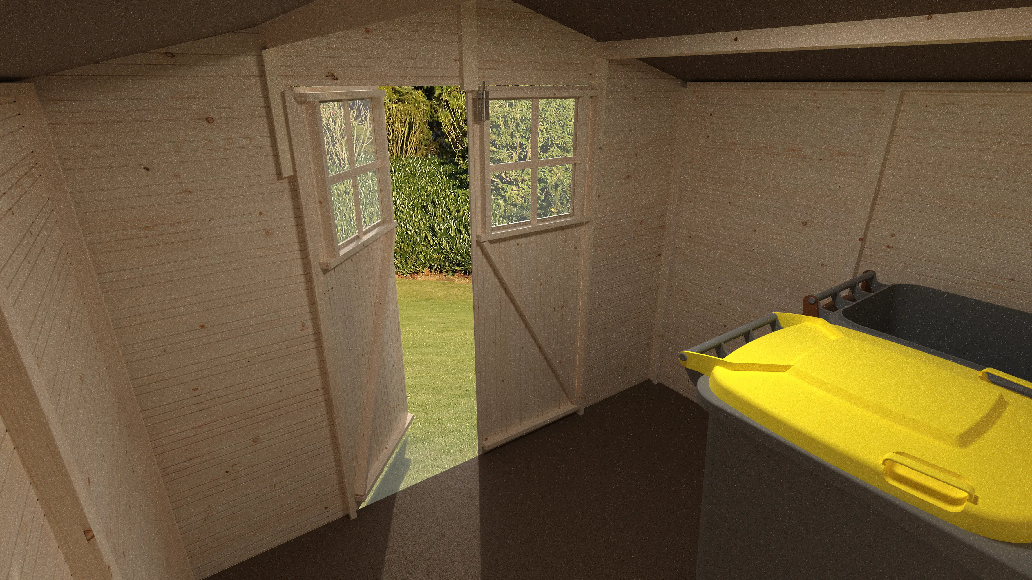 Décor et Jardin Gartenhaus Lodum 262 x 202 cm natur mit Fußboden