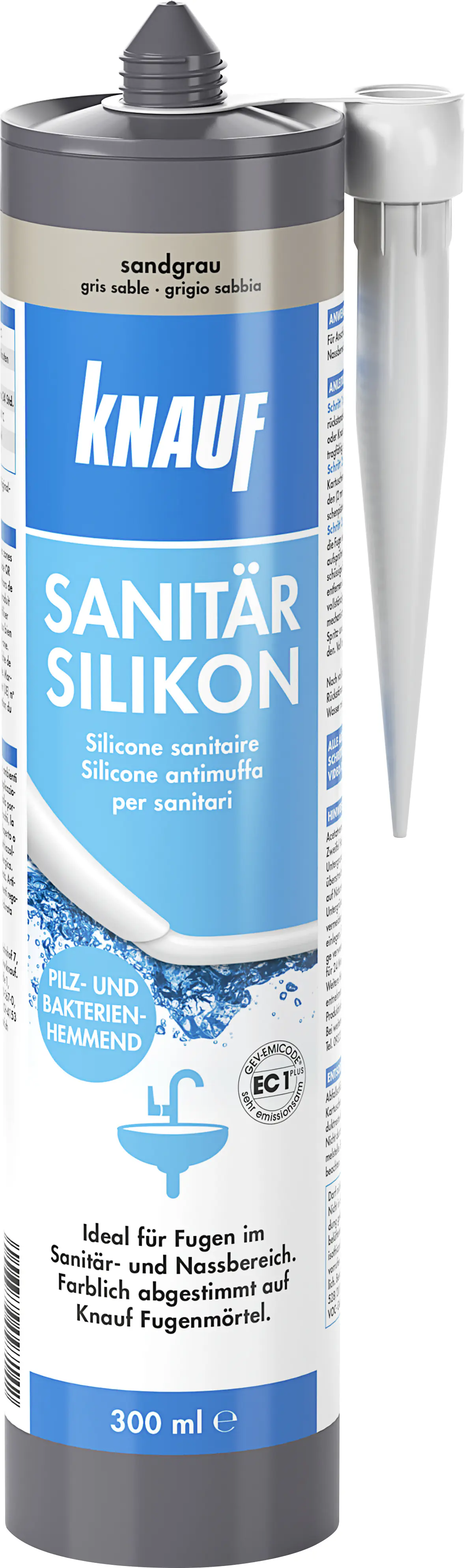 Knauf Sanitär Silikon sandgrau 300 ml