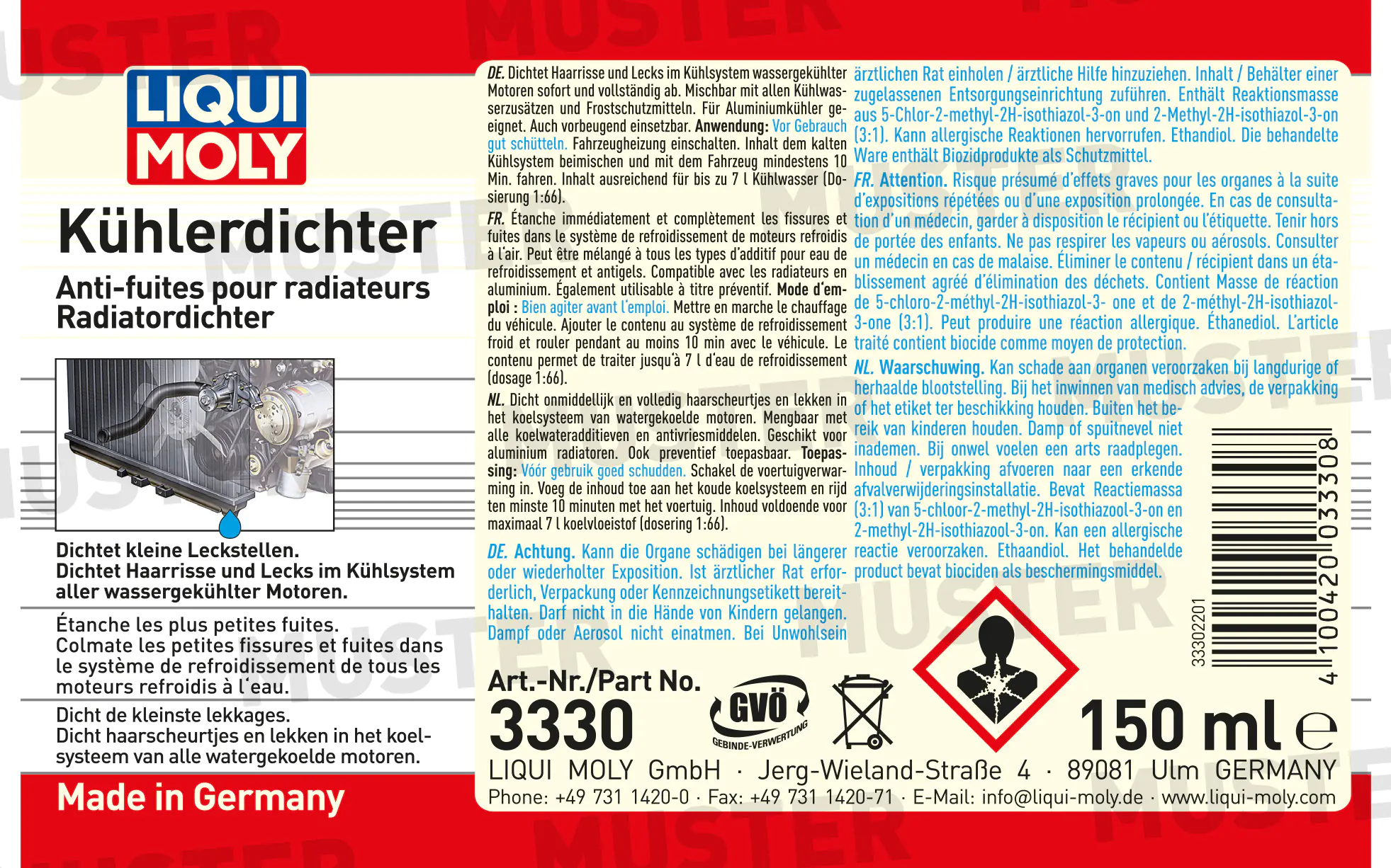 Liqui Moly Kühlerdichter 150 ml Liqui Moly Kühlerdichter 150 ml