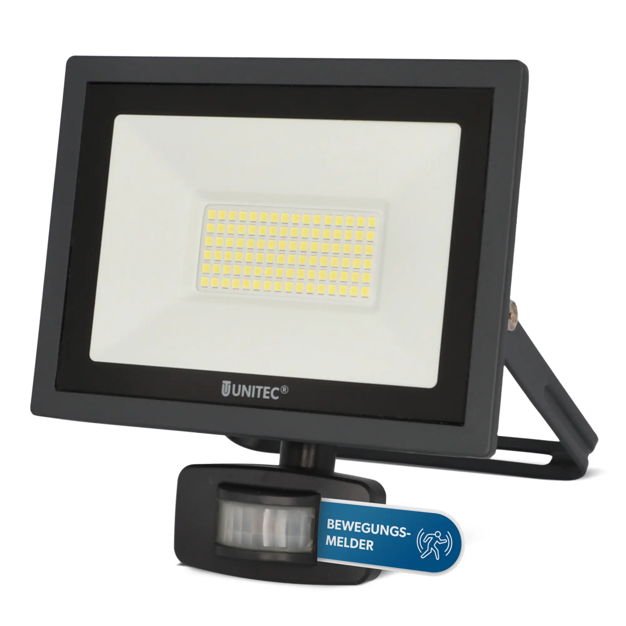 UniTec LED Strahler anthrazit mit Bewegungsmelder 35 W 4250 lm 