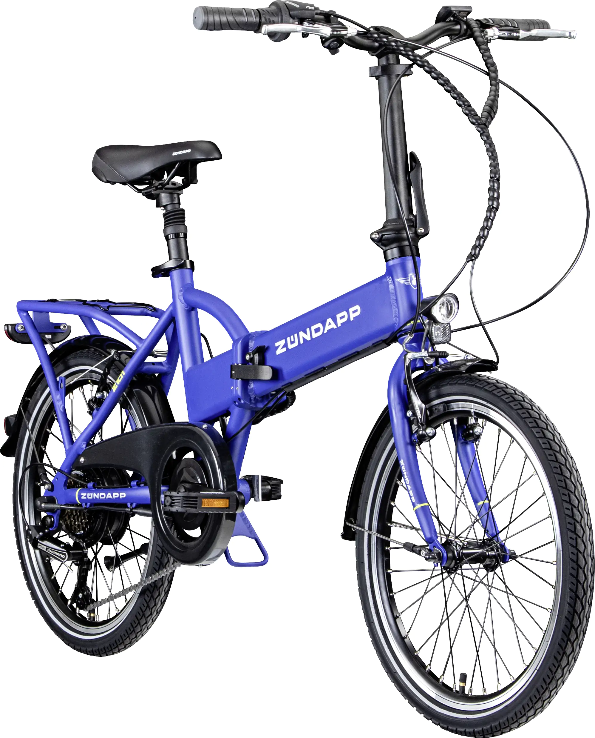Zündapp E-Bike Faltrad Z101 20 Zoll RH 37cm 6-Gang 270 Wh blau