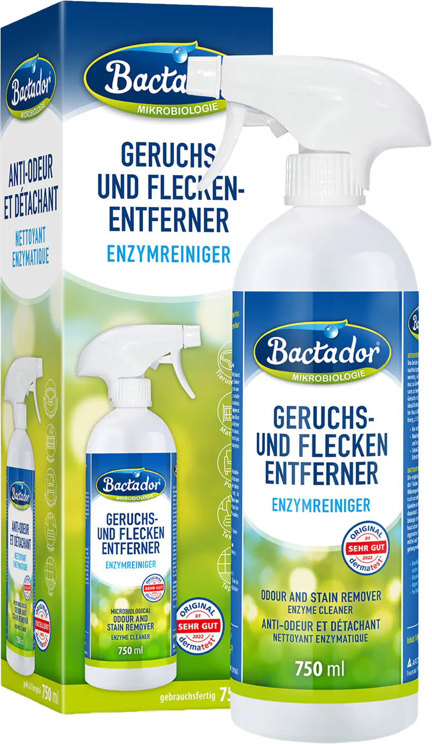 Bactador Geruchs- und Fleckenentferner Spray 750 ml