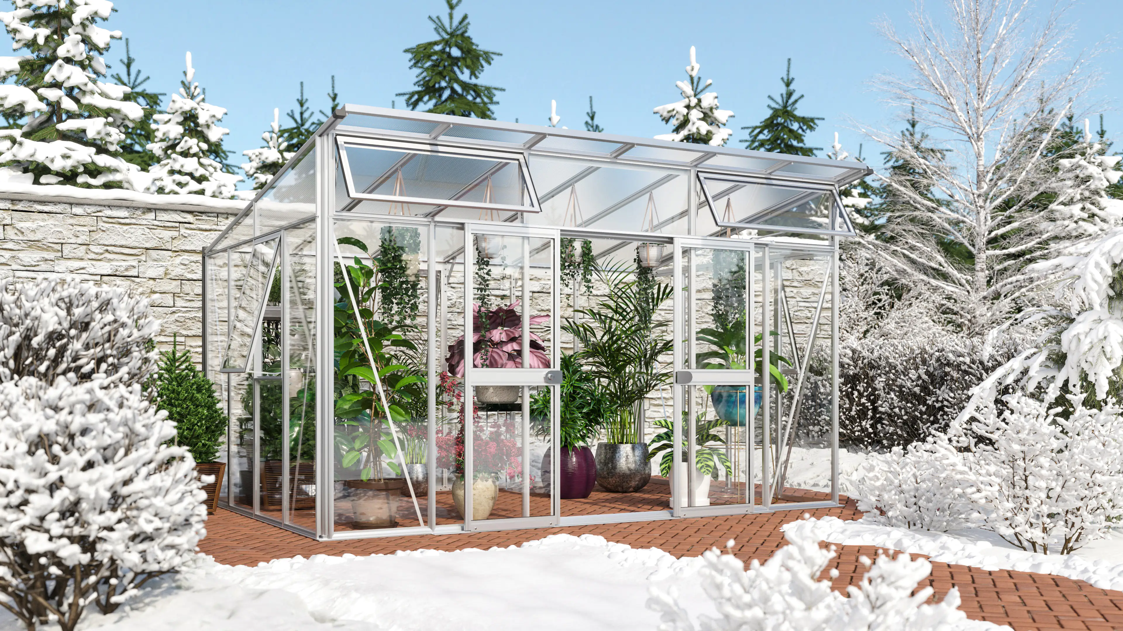 Vitavia Gewächshaus Aura 11500 275 x 396 cm 3 mm Sicherheitsglas 10 mm HKP Vitavia Gewächshaus Aura 11500 275 x 396 cm 3 mm Sicherheitsglas 10 mm HKP