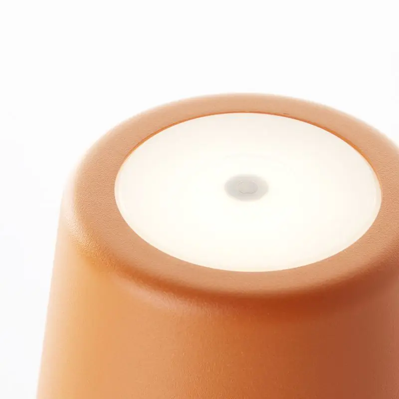 Brilliant LED Tischleuchte Kaami 2W 37 cm Metall orange matt warmweiß
