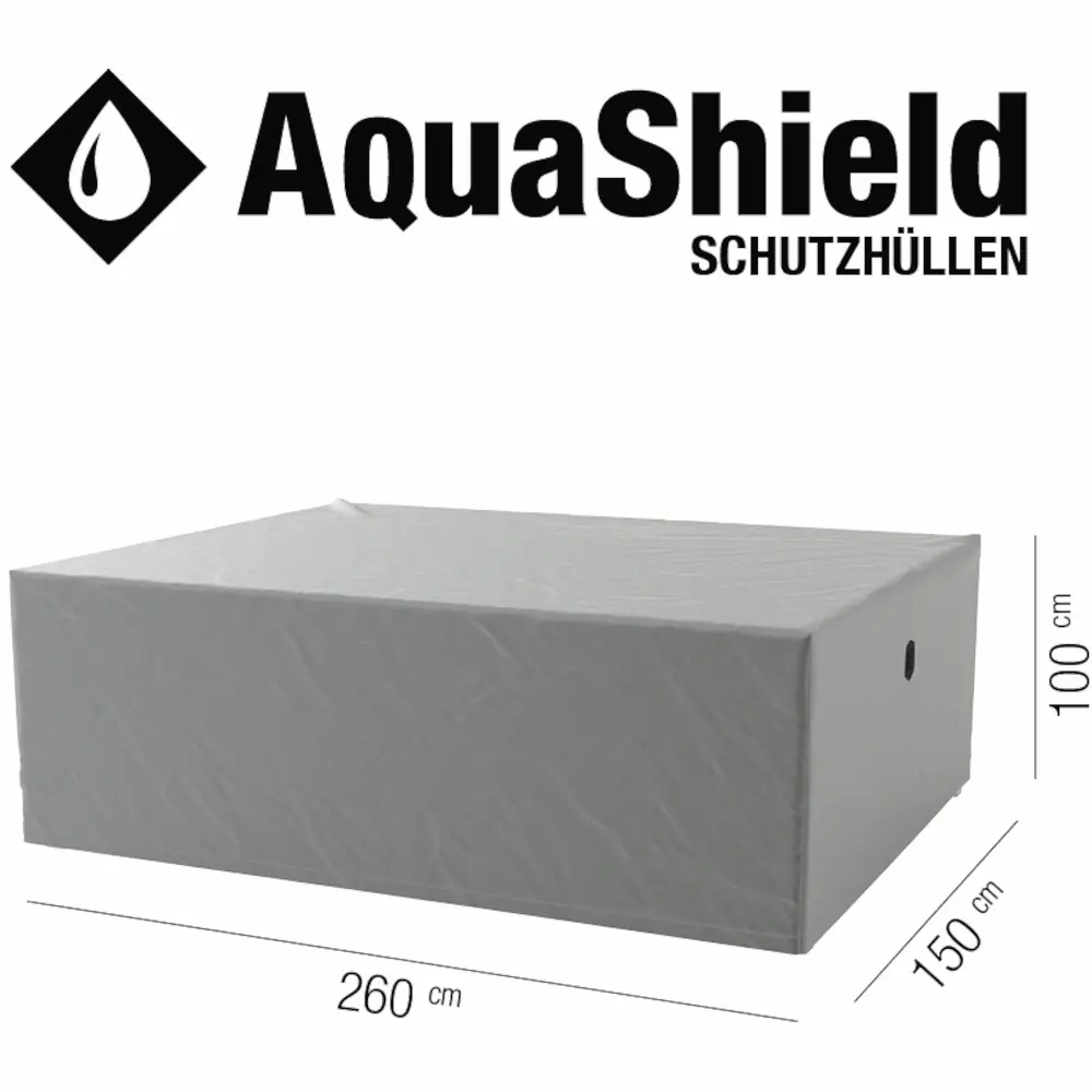 Siena Garden Schutzhülle Sitzgruppe AquaShield 260 x 150 cm hellgrau