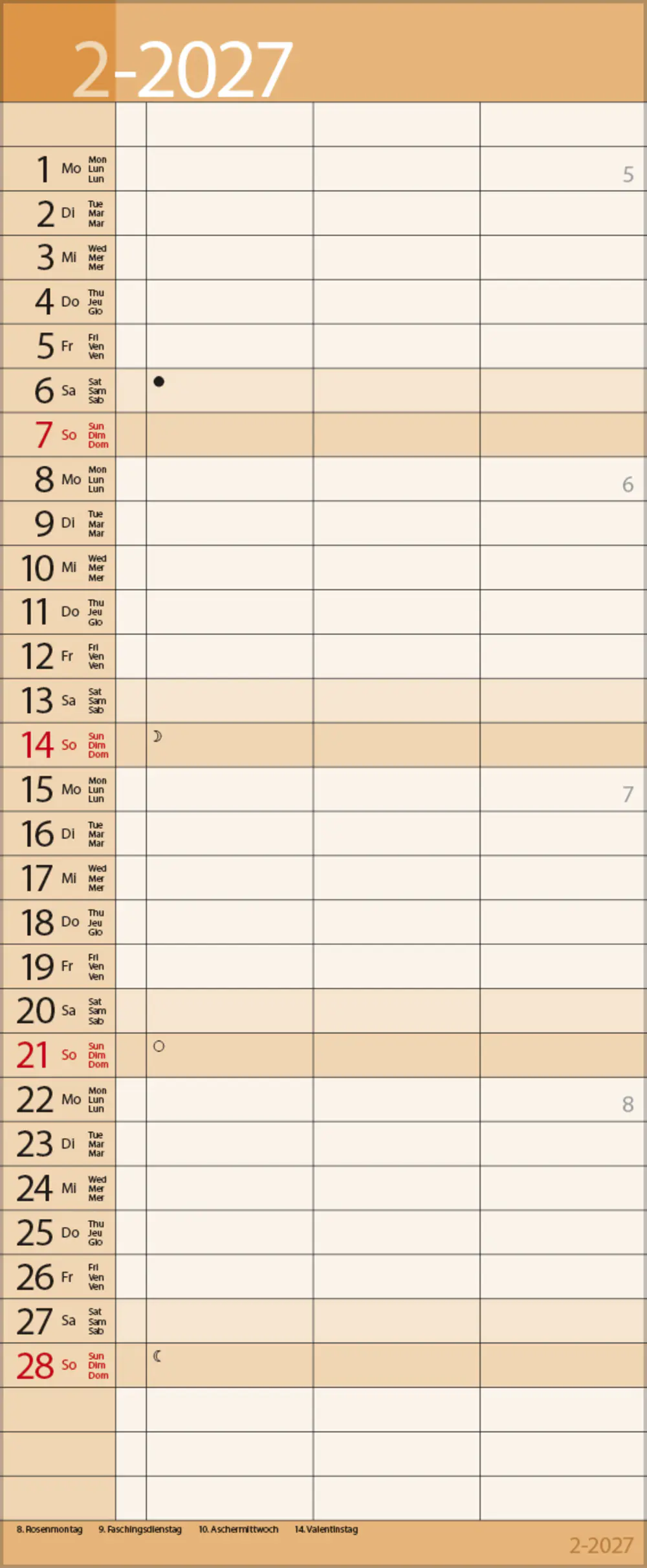 Korsch Kalender Timer for 2 Lifestyle 2027