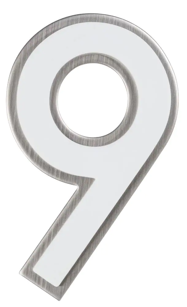 Alpertec Hausnummer 9 Nachtleuchtend