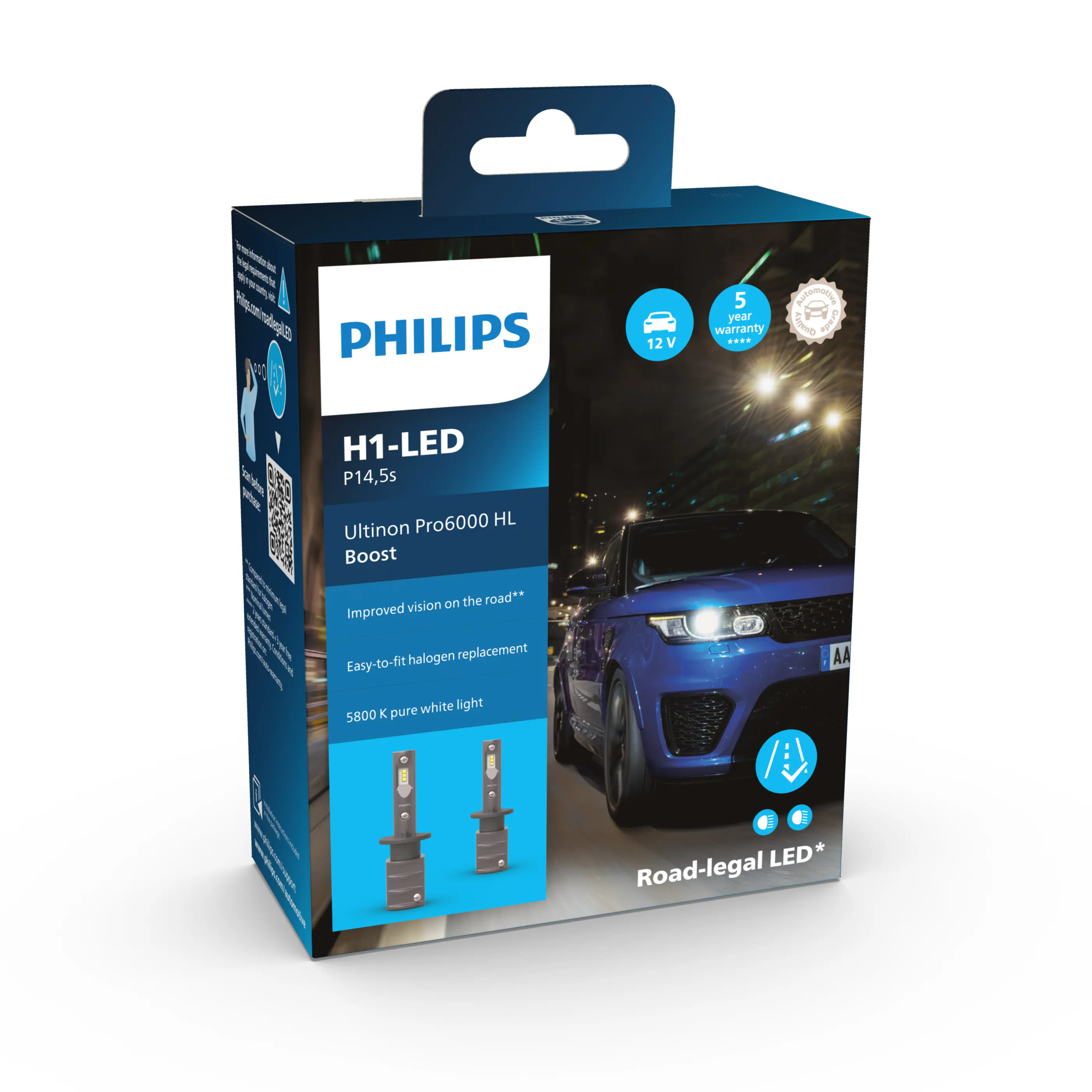 Philips Scheinwerferlampe H1 LED Ultinon Pro 6000 Boost 2x 2.1 Philips Scheinwerferlampe H1 LED Ultinon Pro 6000 Boost 2x 2.1