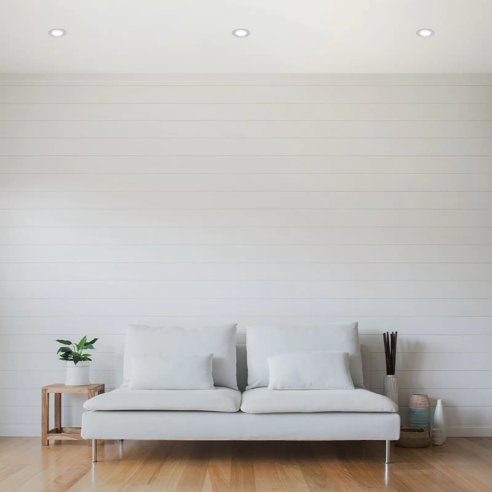 Di-Ka LED Einbauleuchte Slank 3er Set chrom-matt Ø 8,5 cm 3W, neutralweiß