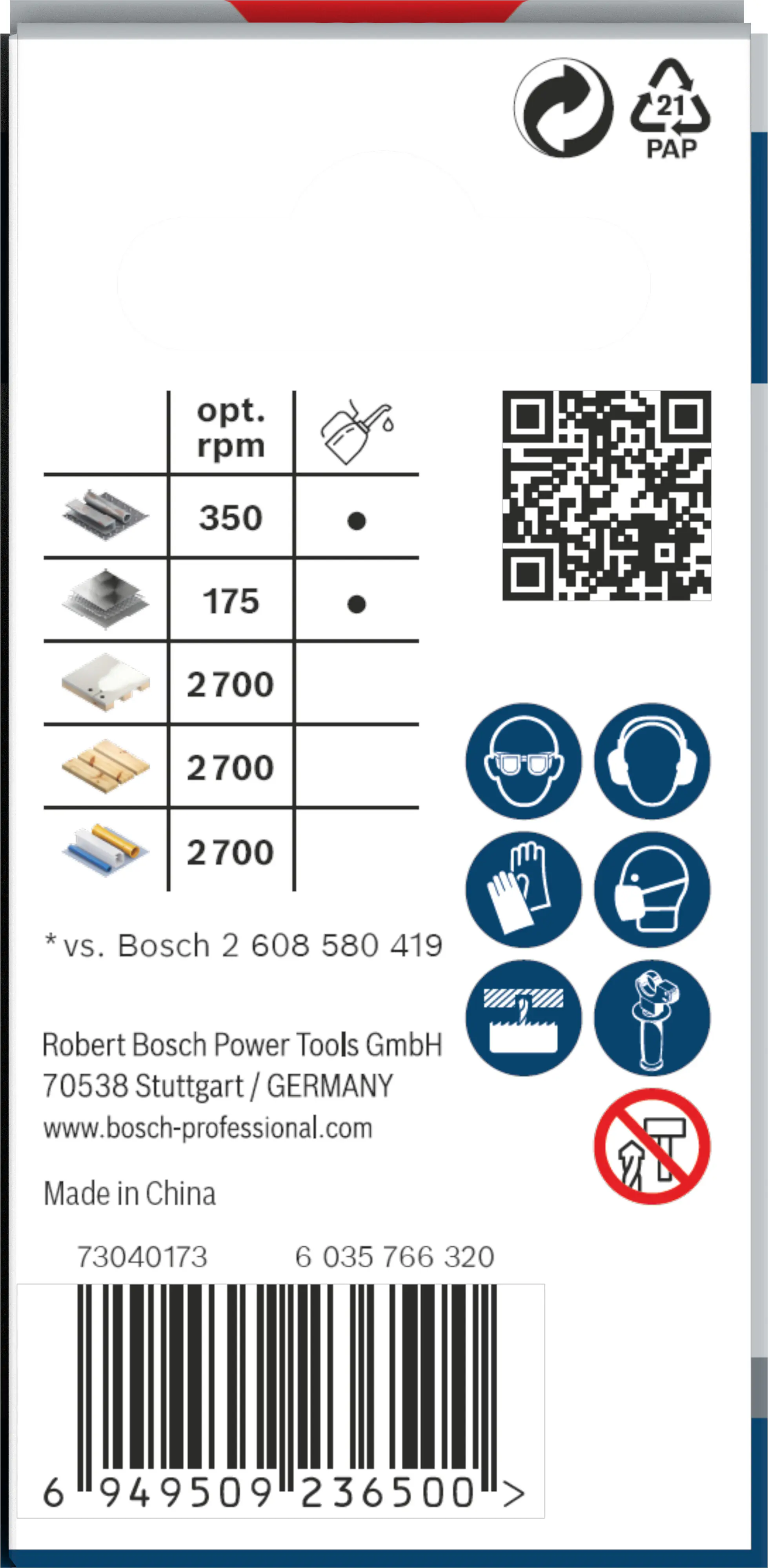 Bosch PRO Multi Material Lochsäge 25 mm mit Gewinde