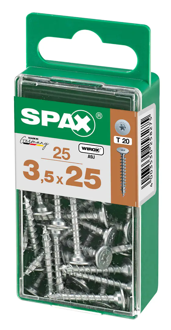 Spax Möbelbauschrauben 3.5 x 25 mm TX 20 - 25 Stk. Spax Möbelbauschrauben 3.5 x 25 mm TX 20 - 25 Stk.