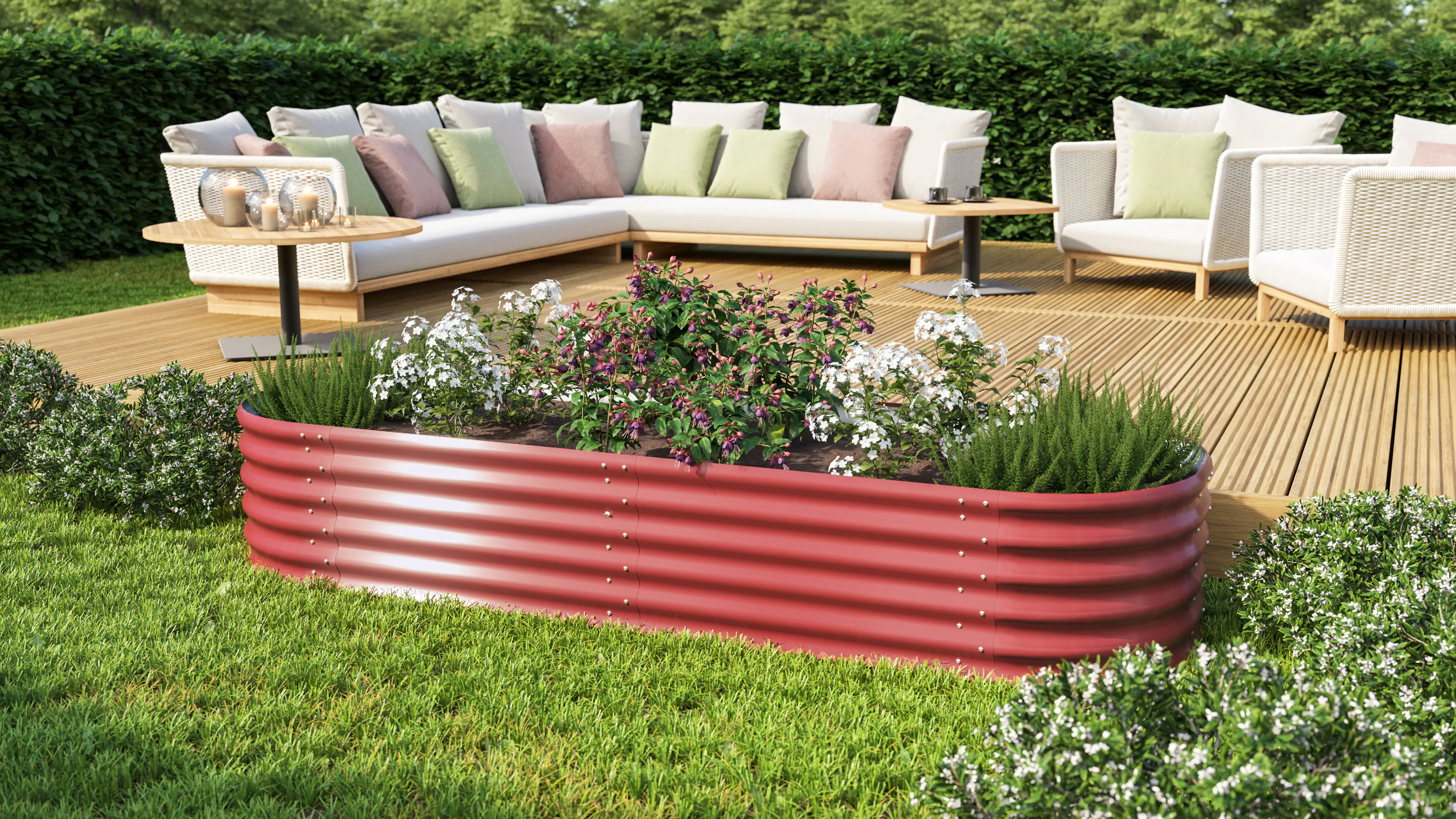 Vitavia Erweiterung Stretched zu Hochbeet 401 80 x 40 cm rubin