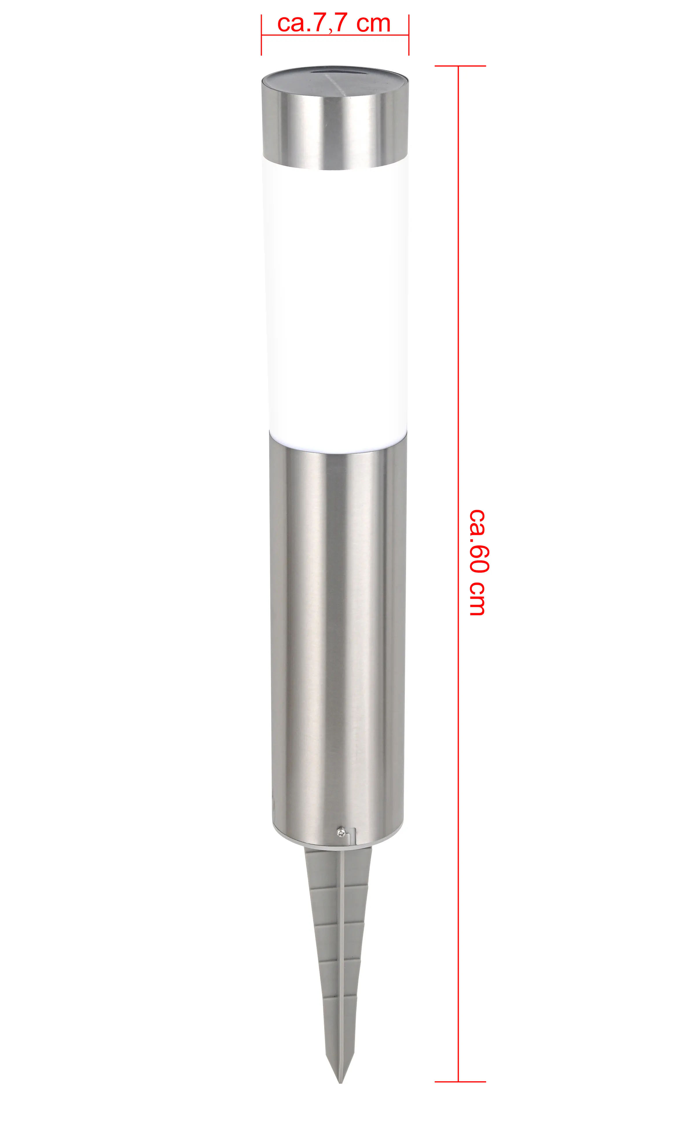 Dapo LED Solar Stehleuchte Marseille mit Erdspieß kaltweiß