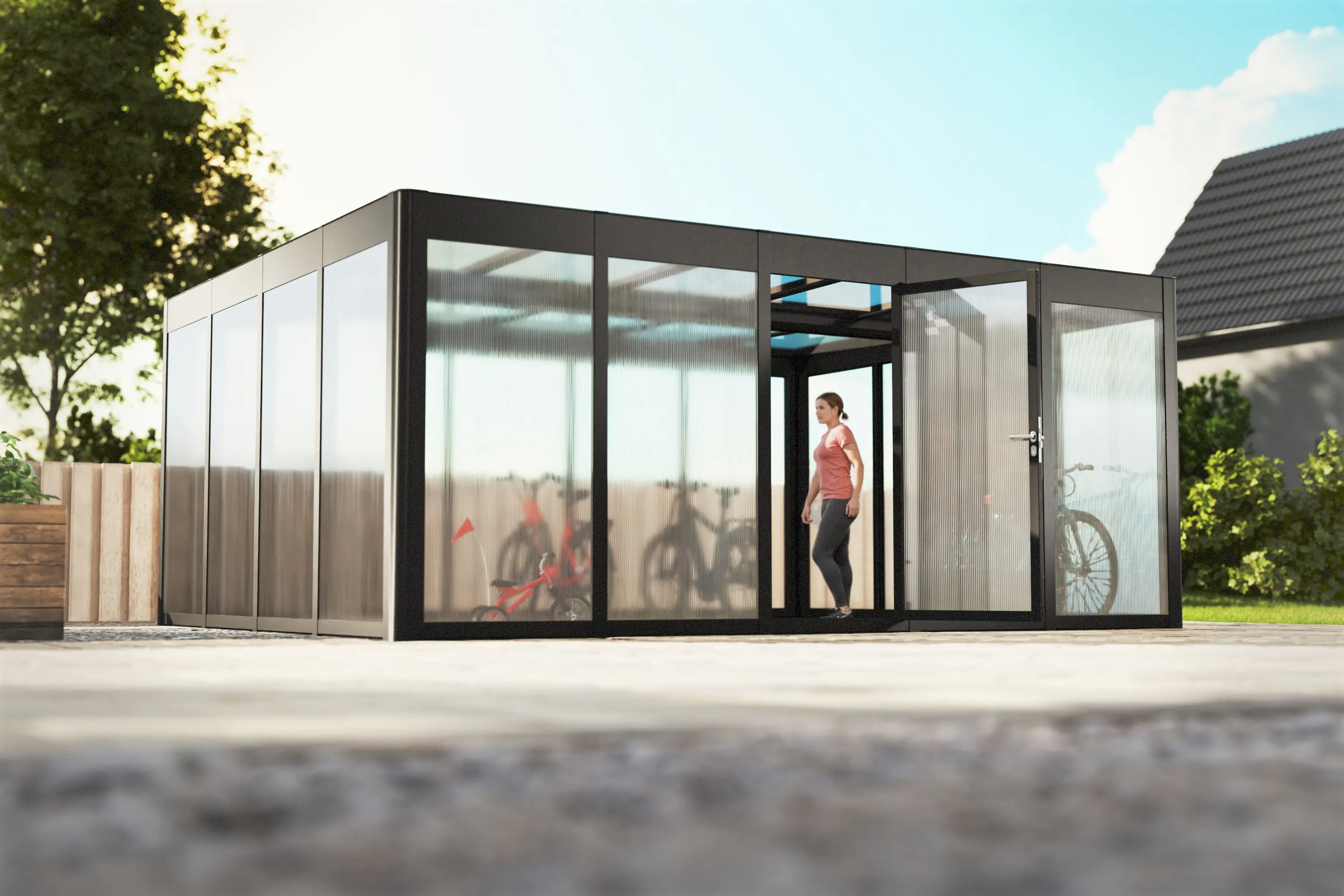 SunElements SunGarden Gartenhaus Select 5.4 548 x 443 cm anthrazit-metallic SunElements SunGarden Gartenhaus Select 5.4 548 x 443 cm anthrazit-metallic