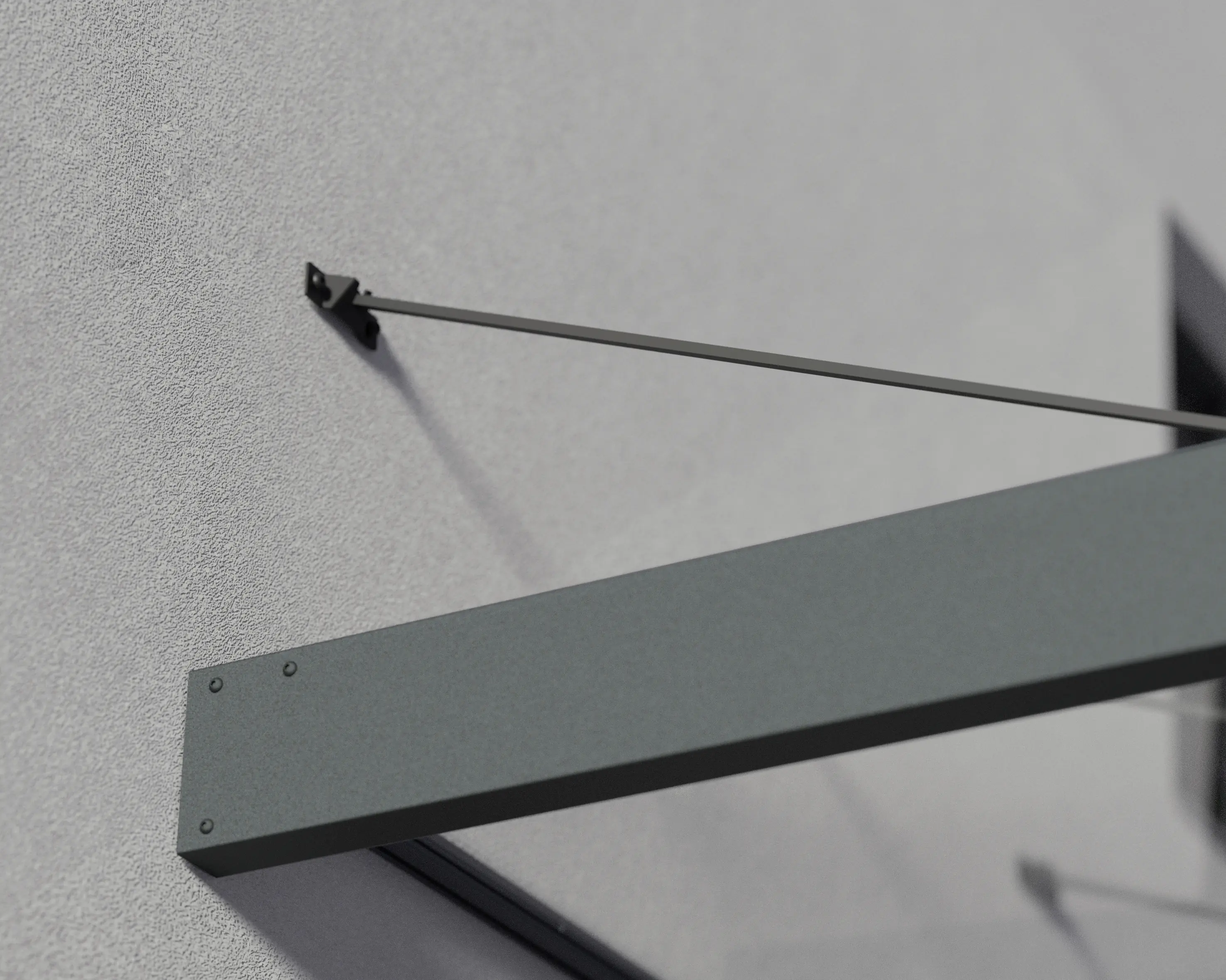 Canopia Vordach Sophia XL 9000 Grau Alu 845 x 140 cm