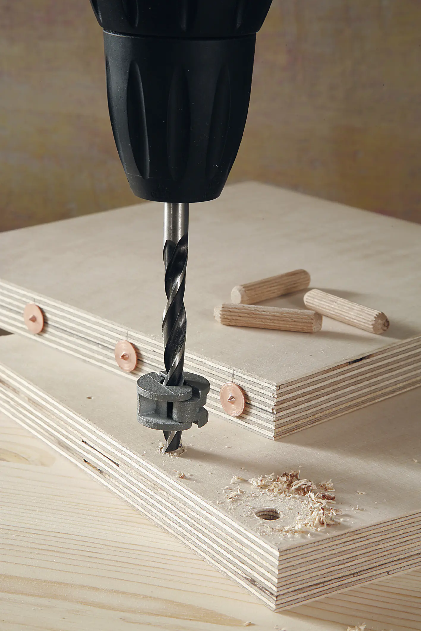 Wolfcraft Tiefenstopp 3-teilig Ø 6, 8, 10 mm Wolfcraft Tiefenstopp 3-teilig Ø 6, 8, 10 mm