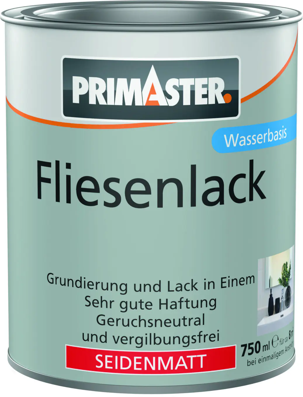 Primaster Fliesenlack 750 ml lichtgrau seidenmatt