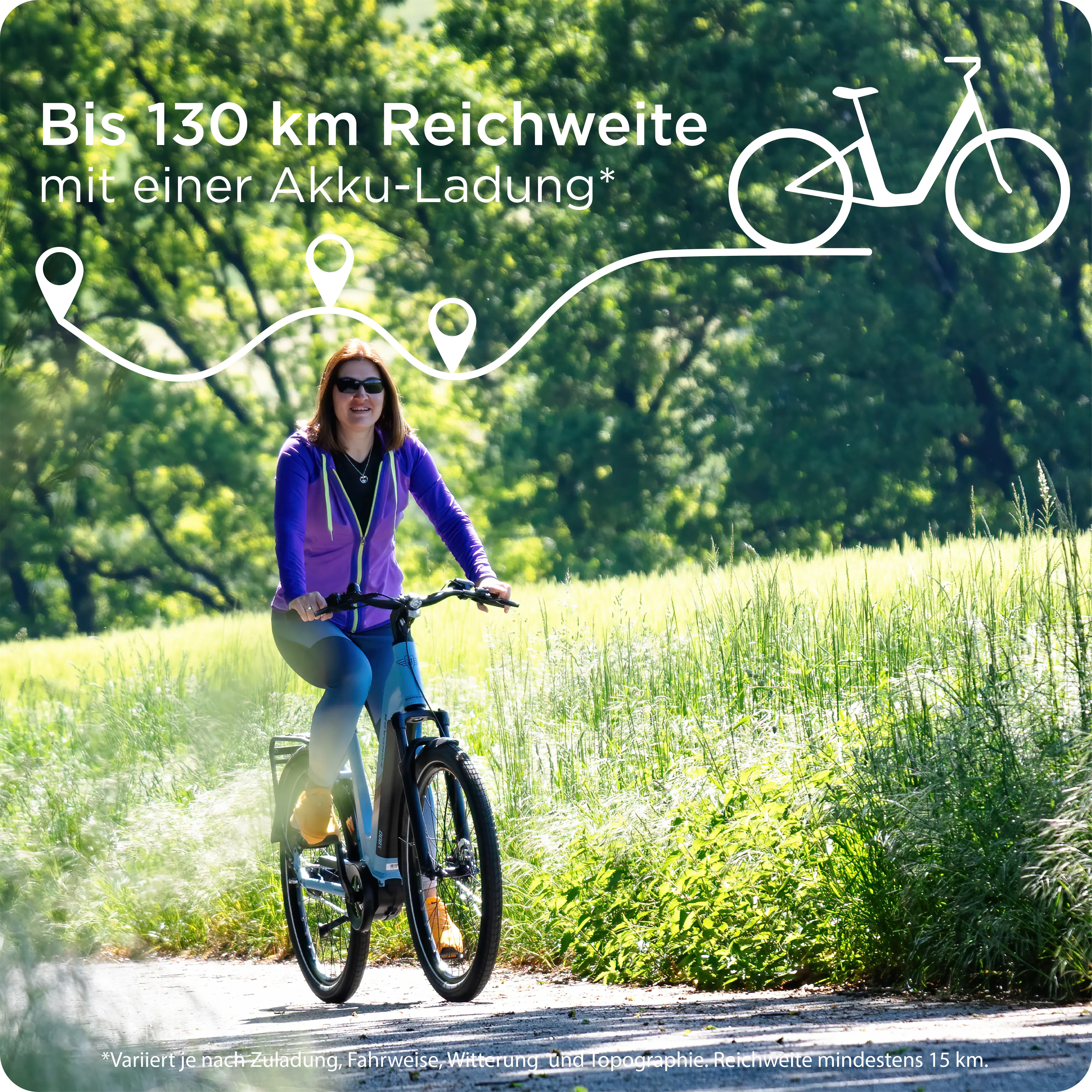 Zündapp E-Bike City X800 27,5 Zoll 7-Gang 550 Wh weinrot