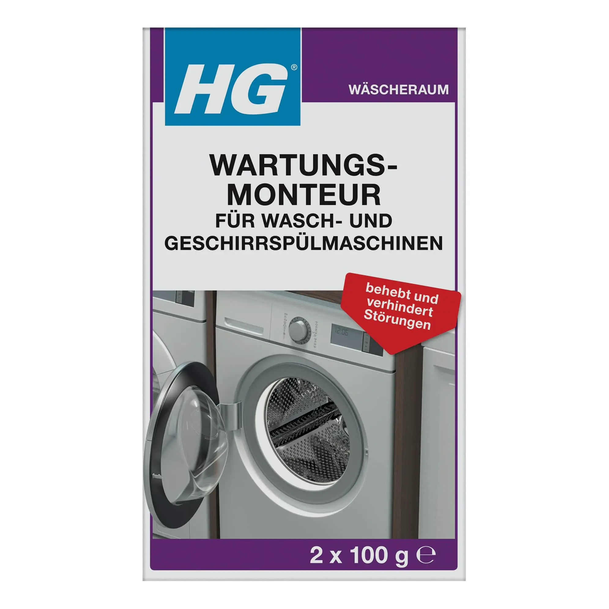 HG Wartungsmonteur für Wasch & Geschirrspülmaschinen 2 x 100 g