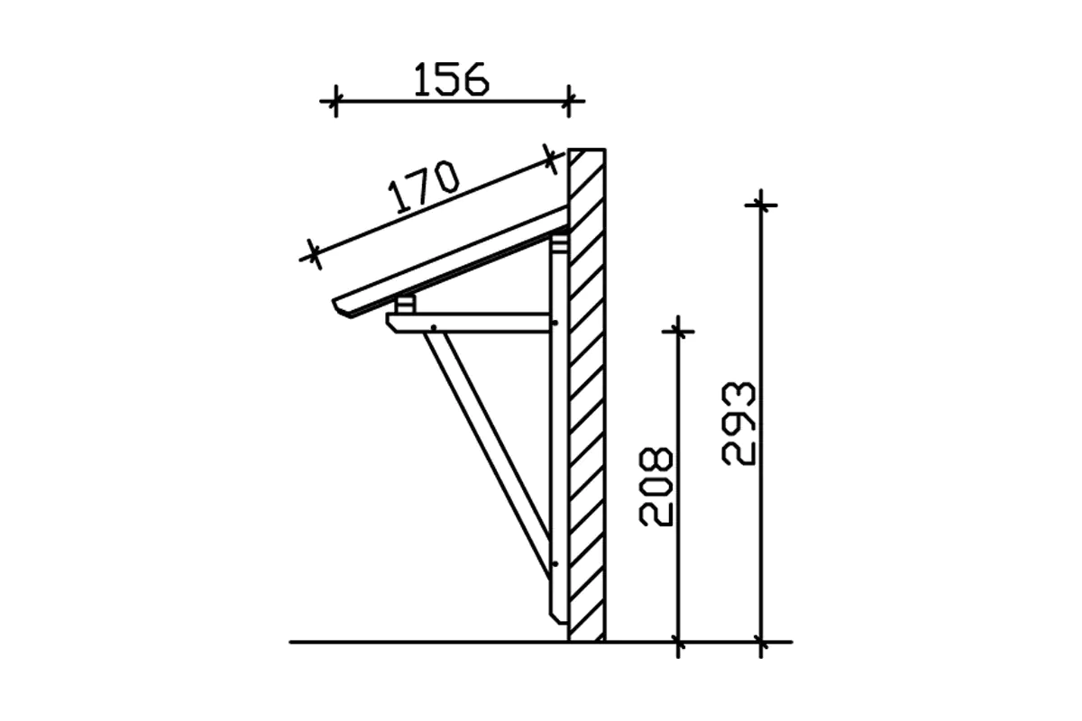 4018211017270_04 SKAN HOLZ Vordach Paderborn Typ 2 242 x 156 cm, lasiert in Weiß