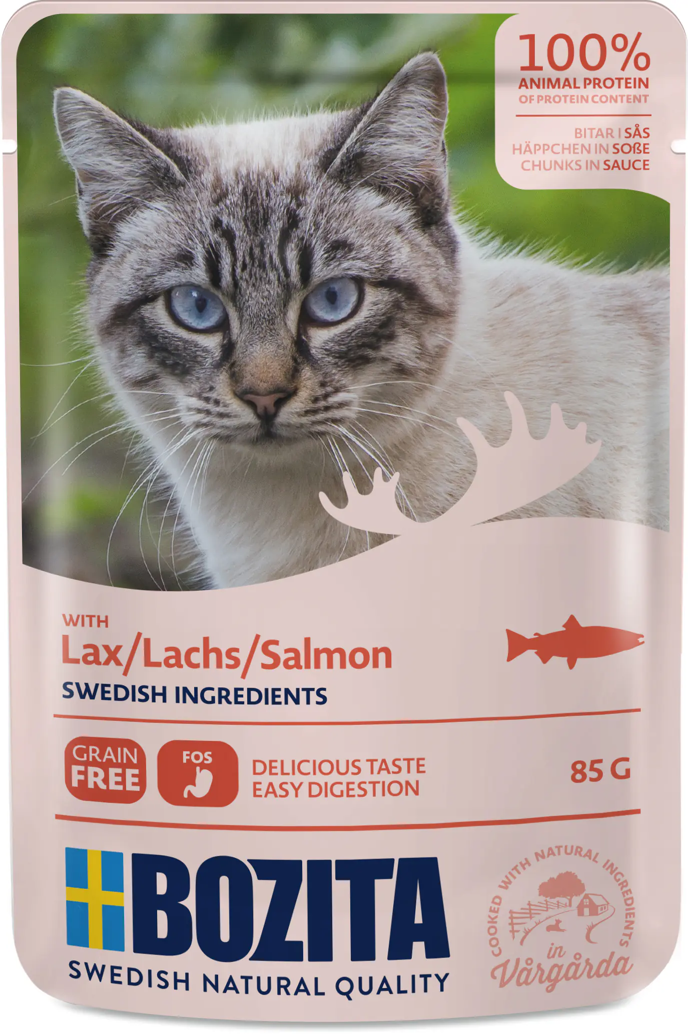 Bozita Cat HiS Katzennassfutter Adult getreidefrei 85 g Lachs