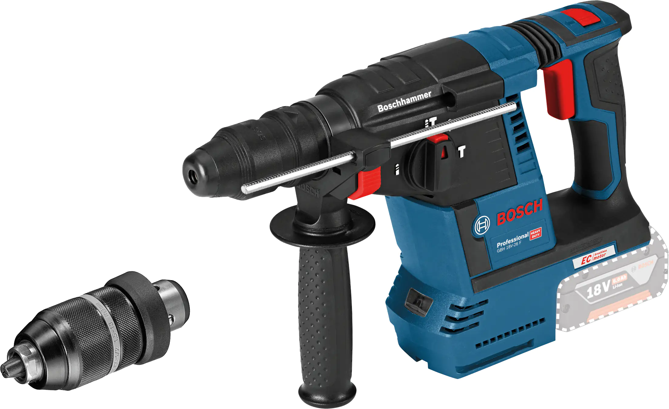 Bosch Professional Akku-Bohrhammer GBH 18V-26F Solo