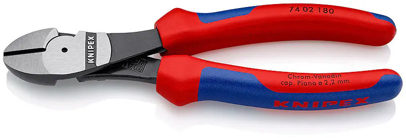 Knipex Kraftseitenschneider 180 mm schwarz Mehrkomponenten-Hülle