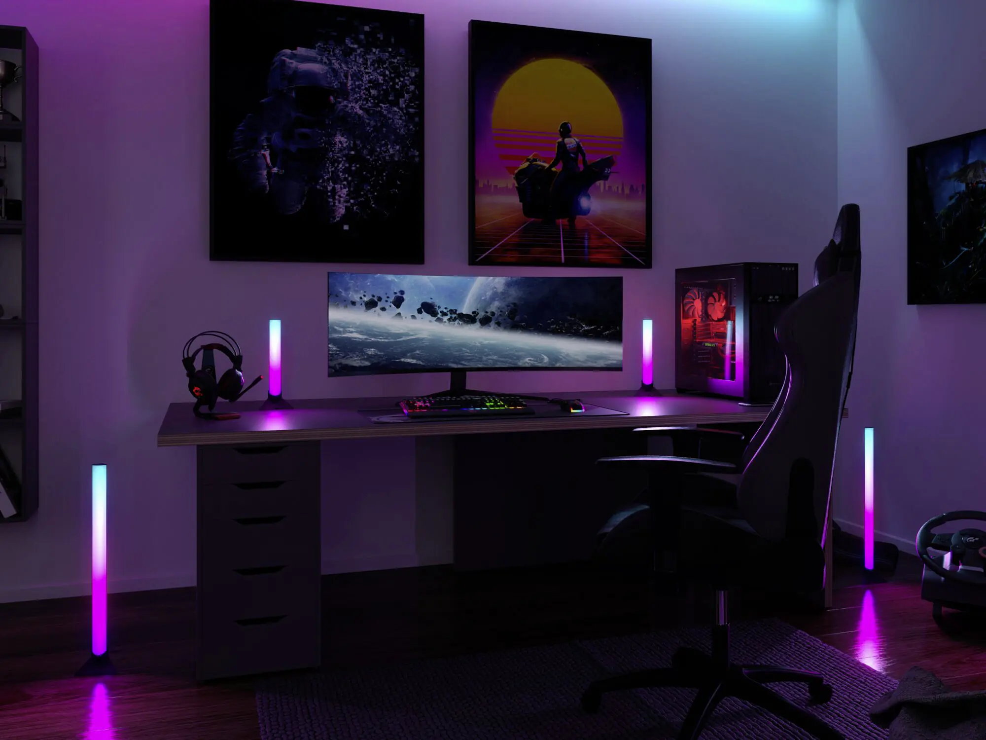 Paulmann Entertain LED Lightbar Dynamic RGB 30,5cm 2er Set dimmbar