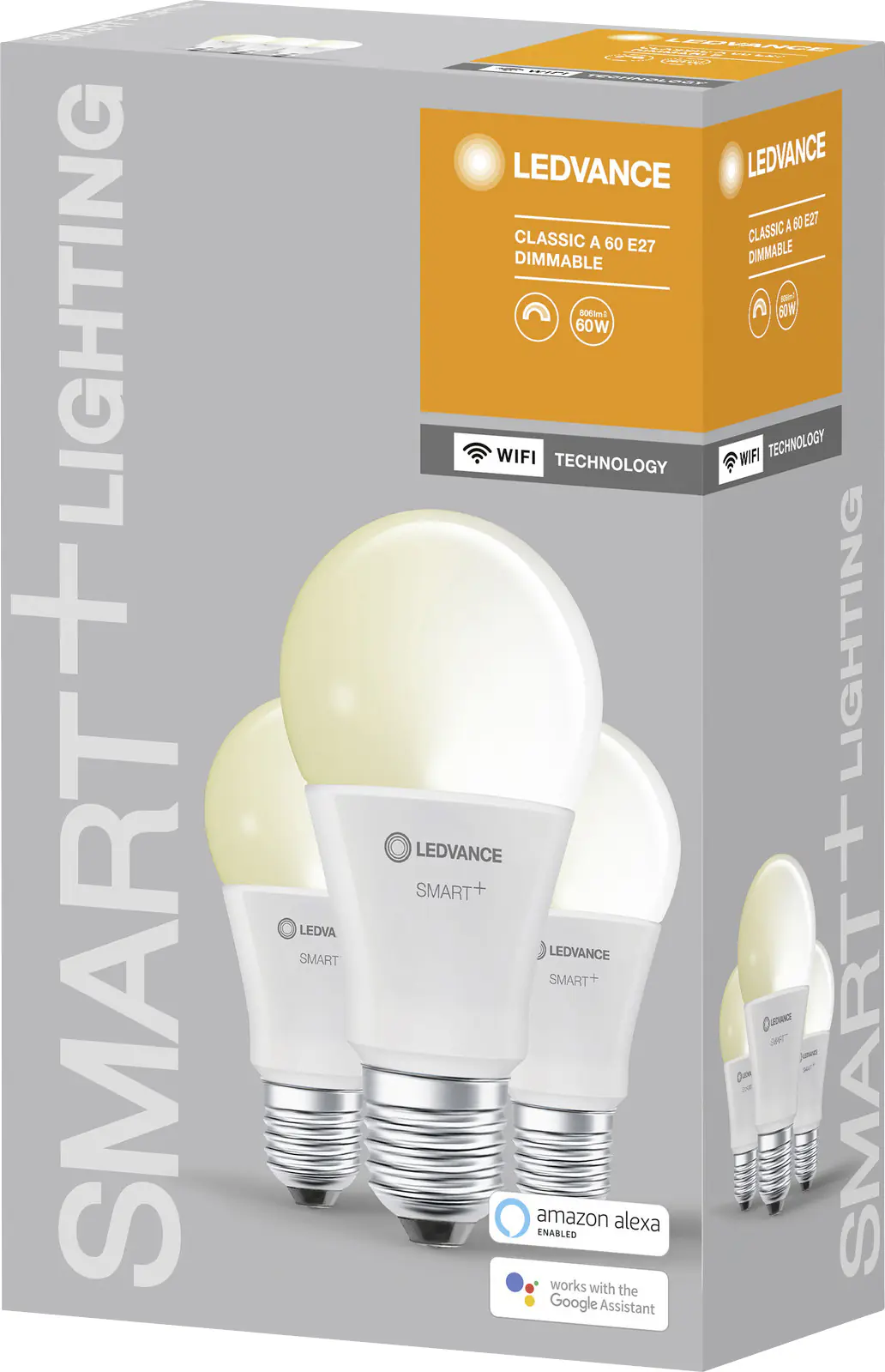 Ledvance Smart+WiFi LED Leuchtmittel Classic A60 Birnenform E27 9 W