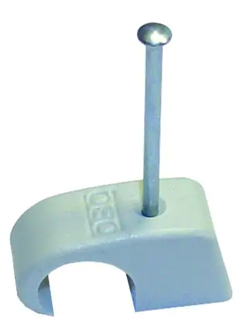 OBO Nagelschellen 7-12 mm mit 45 mm Stahlnagel, 100 Stück