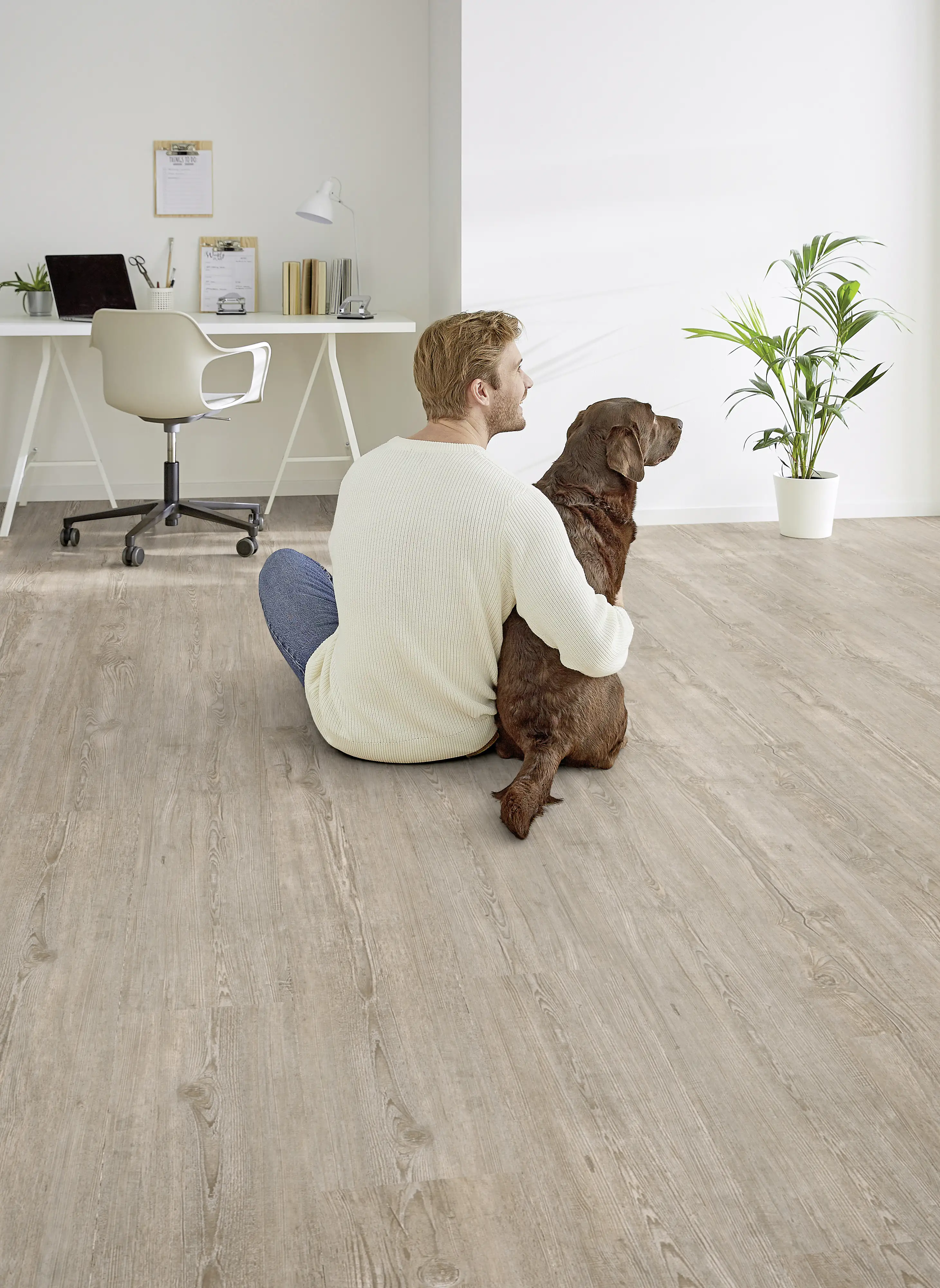 Decolife Vinyl-Fertigboden Winter Pine 122 x 18,5 cm