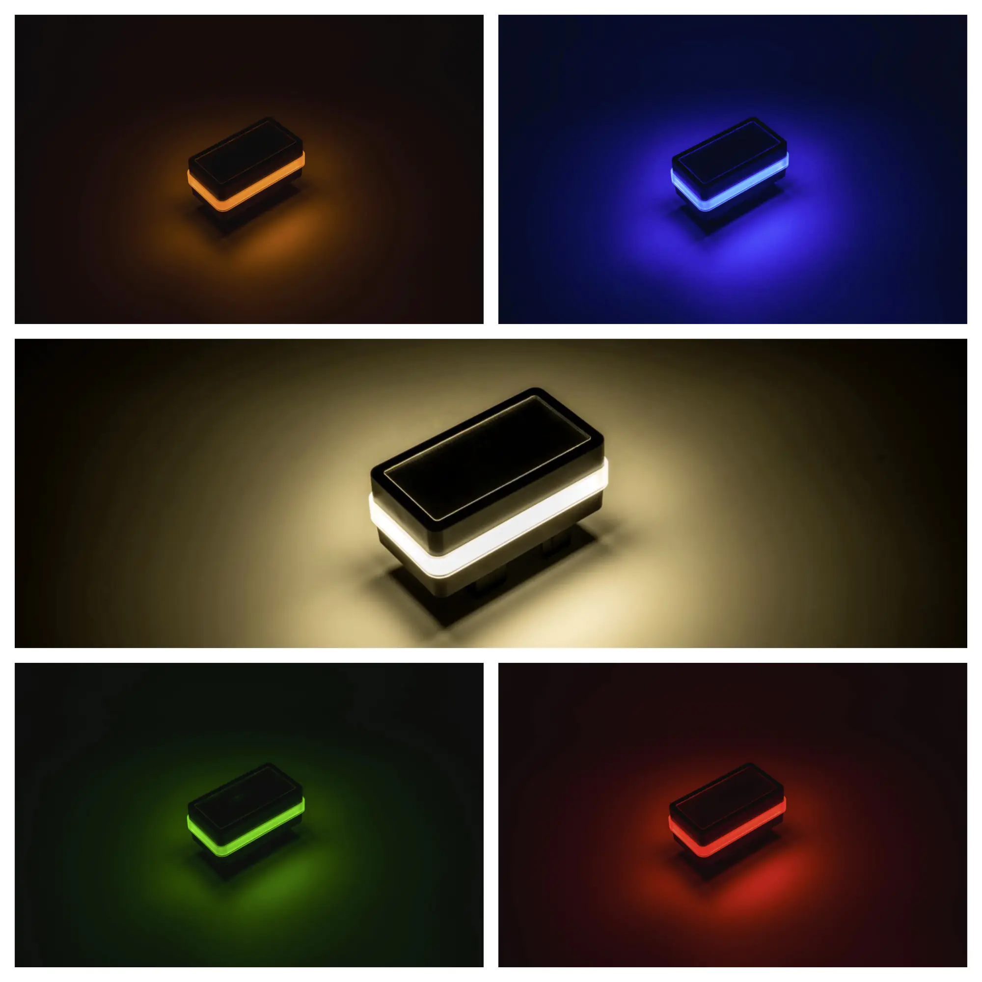 KAPPA LED Solar- Pfostenkappe 60/40 mm rot