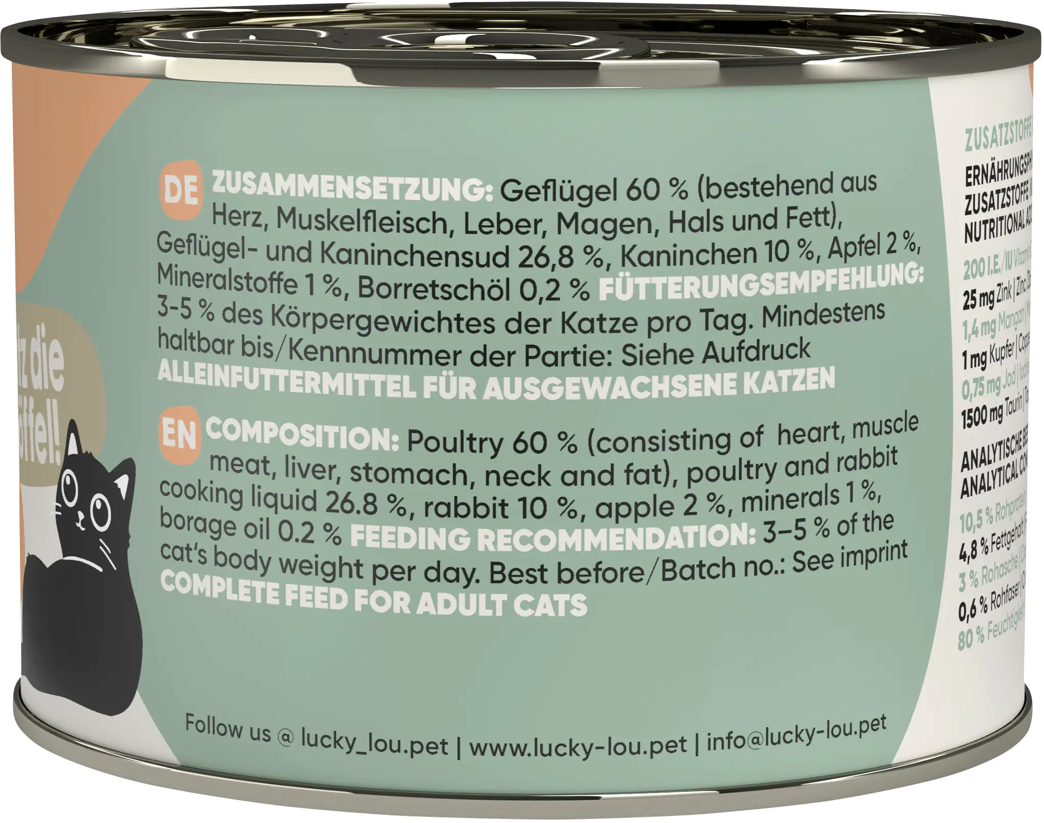 Lucky Lou Lifestage Adult Geflügel und Kaninchen 200g