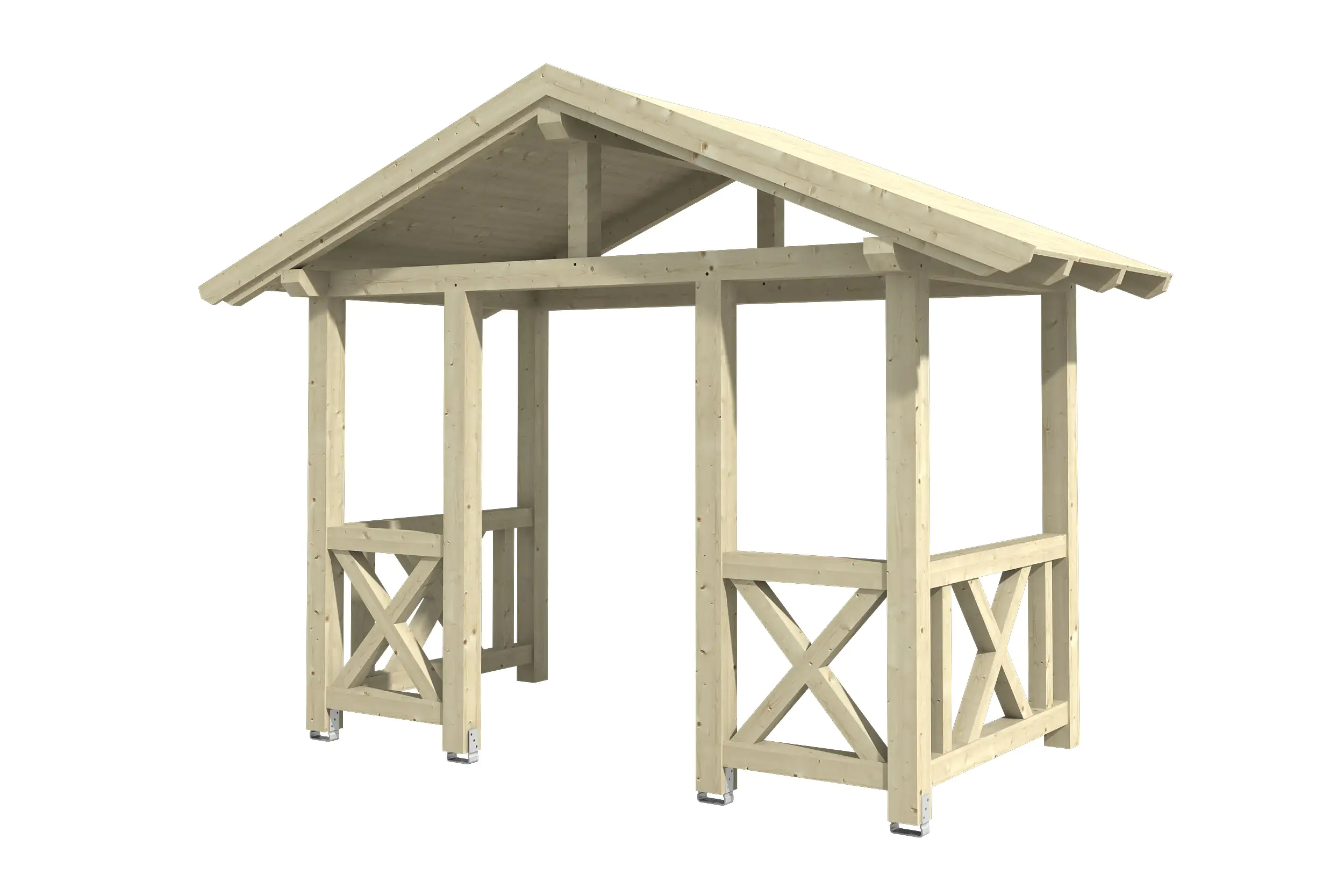 4018211206377 SKAN HOLZ Vordach Stralsund Typ 7 360 x 187 cm, natur