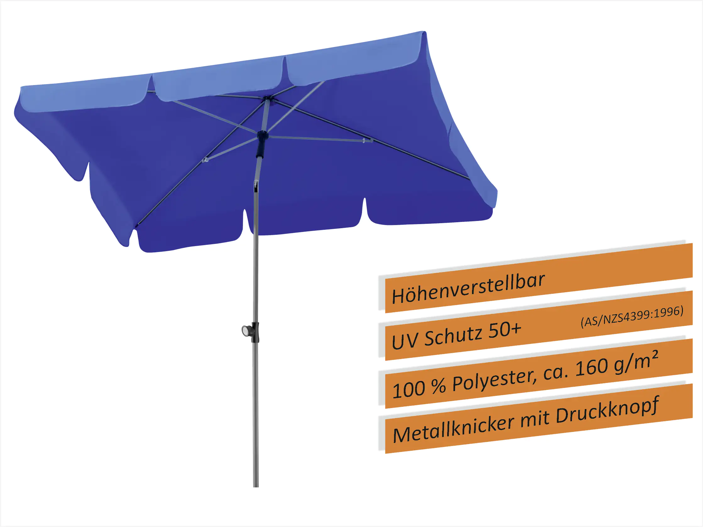 4000570718790_2283507 Schneider Sonnenschirm Locarno royalblau 180 x 120 cm