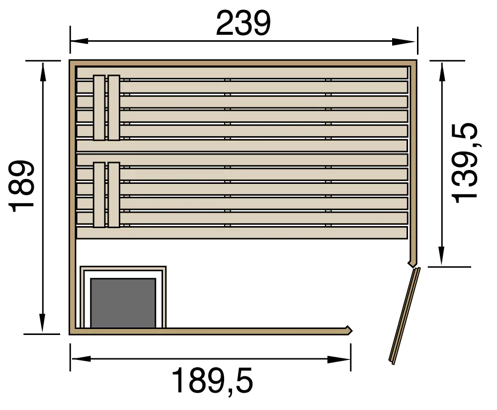 Weka Massivholz-Sauna Valida Eck Gr. 4 Sparset 9,0 kw OS