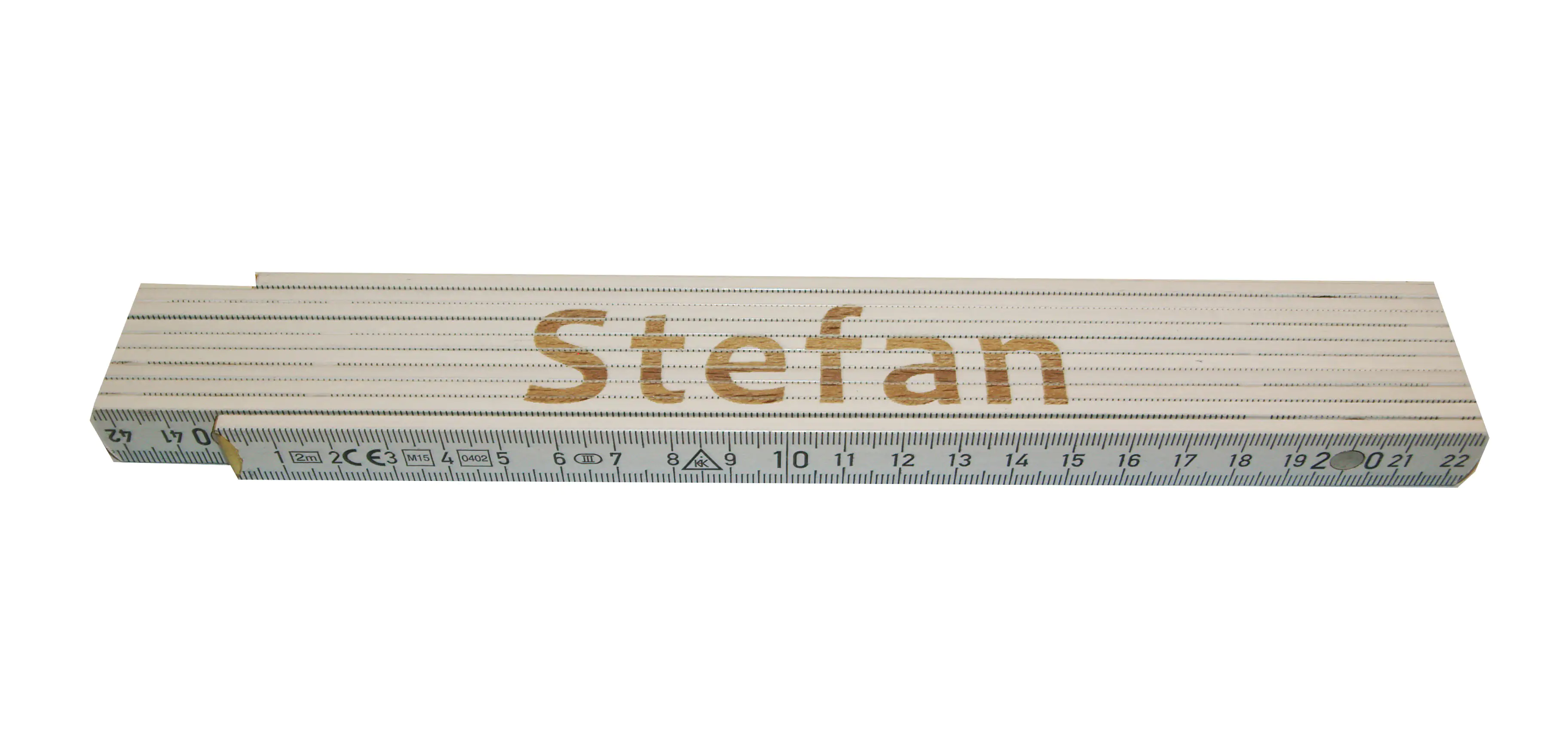 Zollstock Stefan 2 m weiß