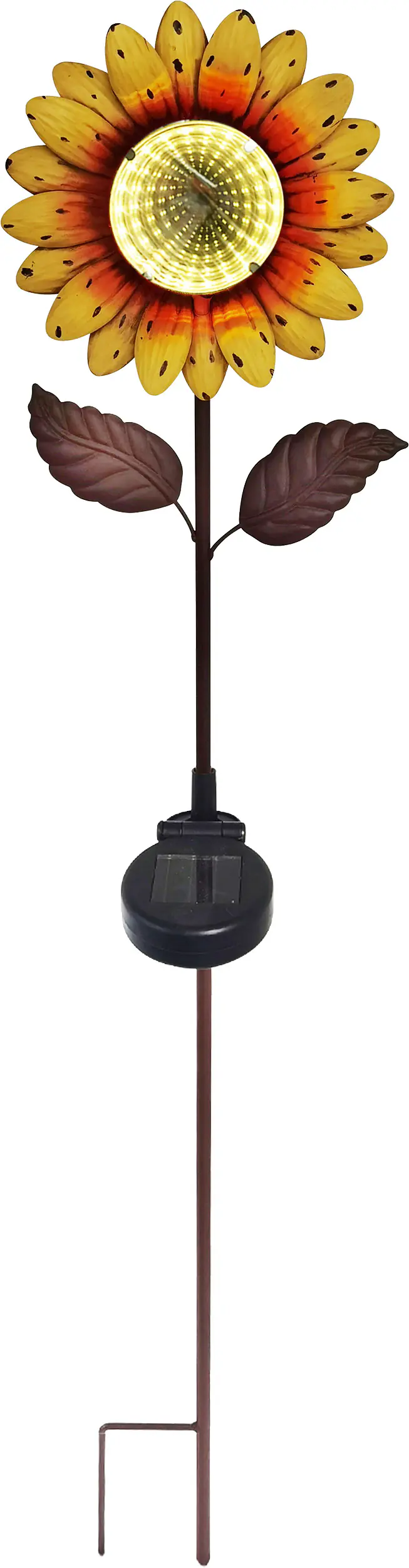 LED Solarleuchte Sonnenblume mit Dämmerungssensor mehrfarbig