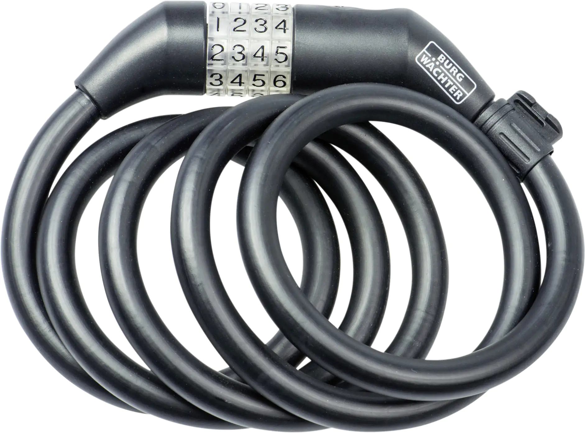 Burg Wächter Sprialkabelseilschloss 1235 180 L 1800mm Ø 15mm schwarz