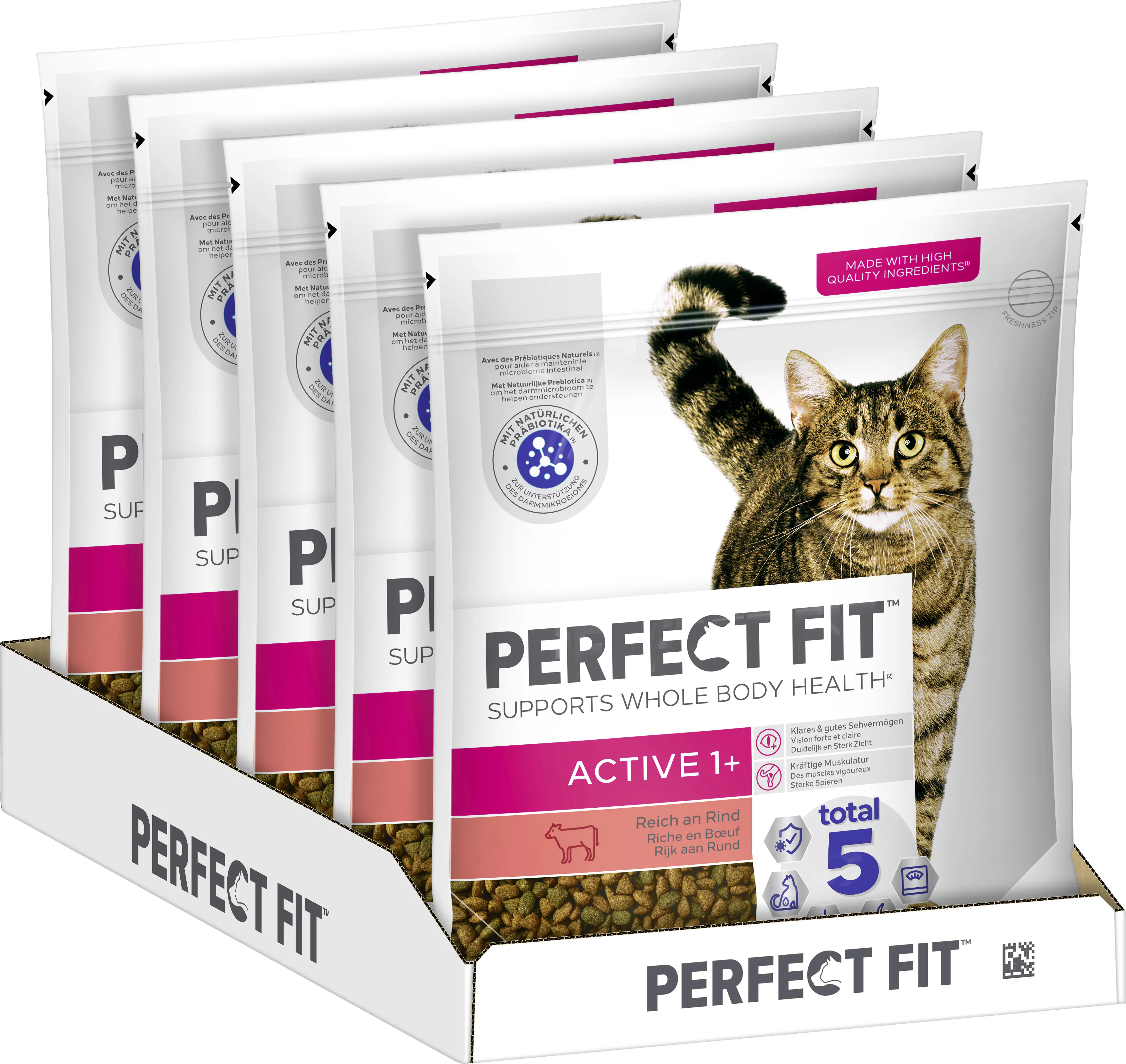 Perfect Fit Active 1+ Katzentrockenfutter Adult 1,4 kg Rind